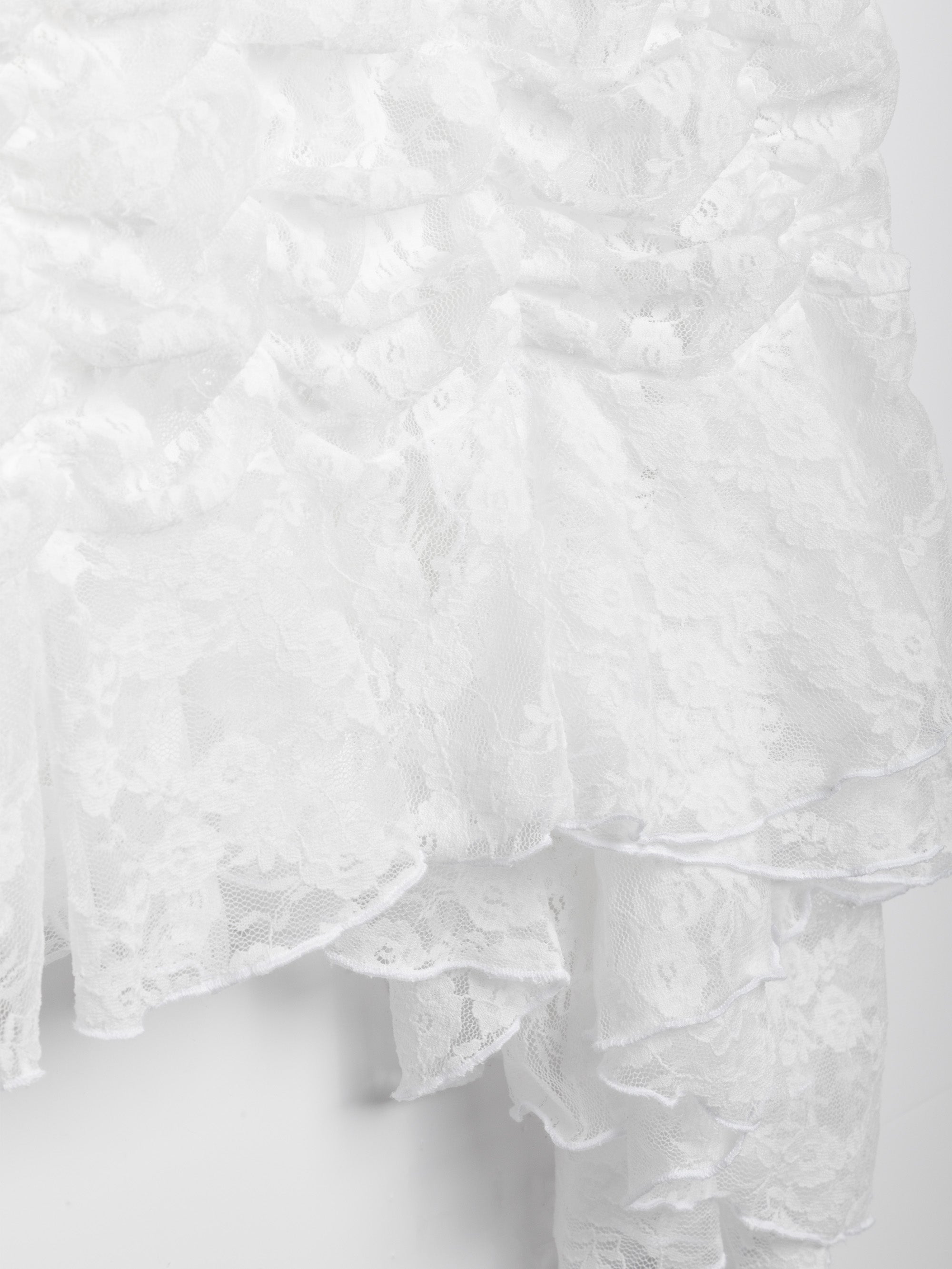 White Lace Signature Mini Skirt