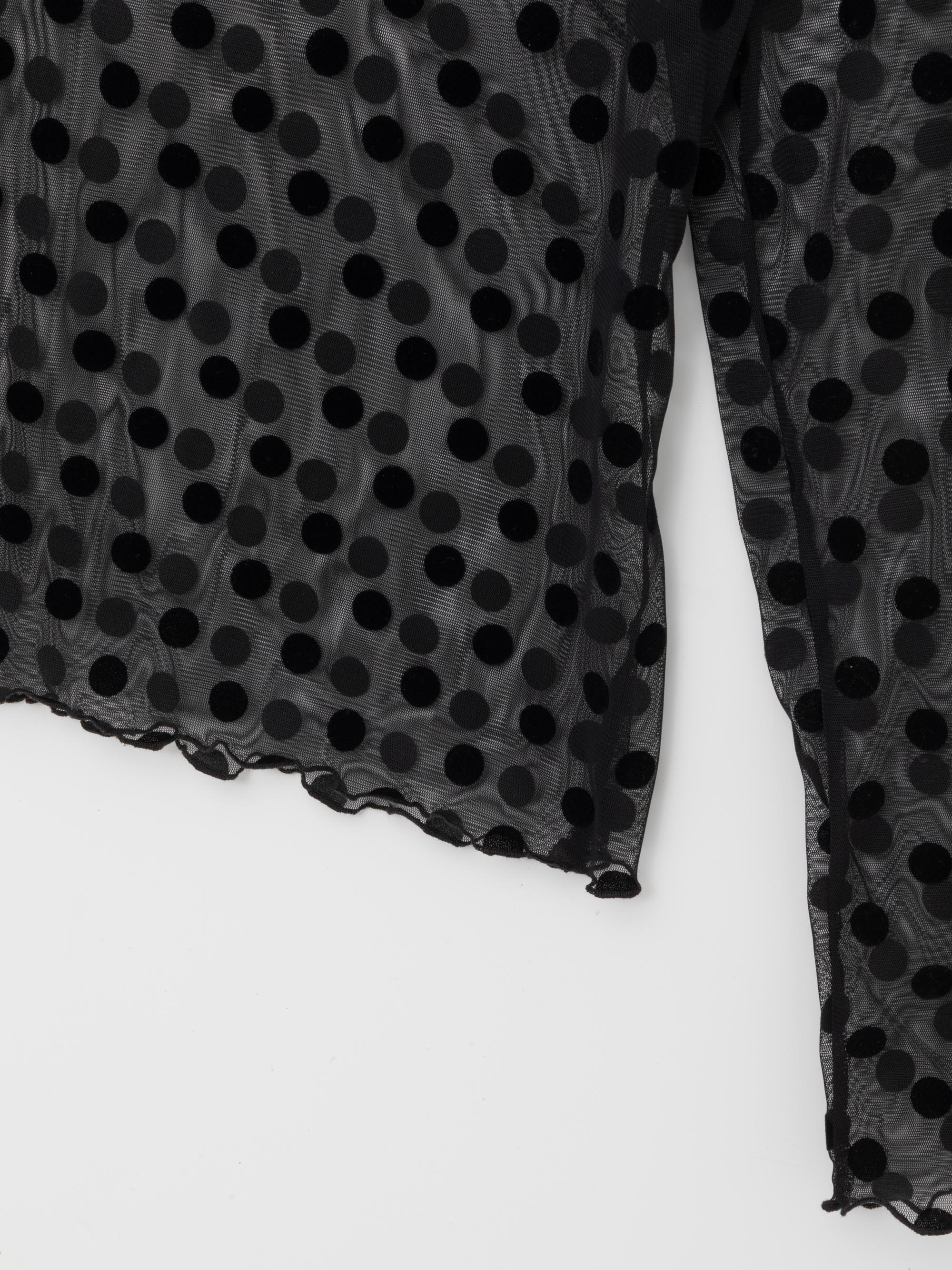 Polka Dots Black Easy Top
