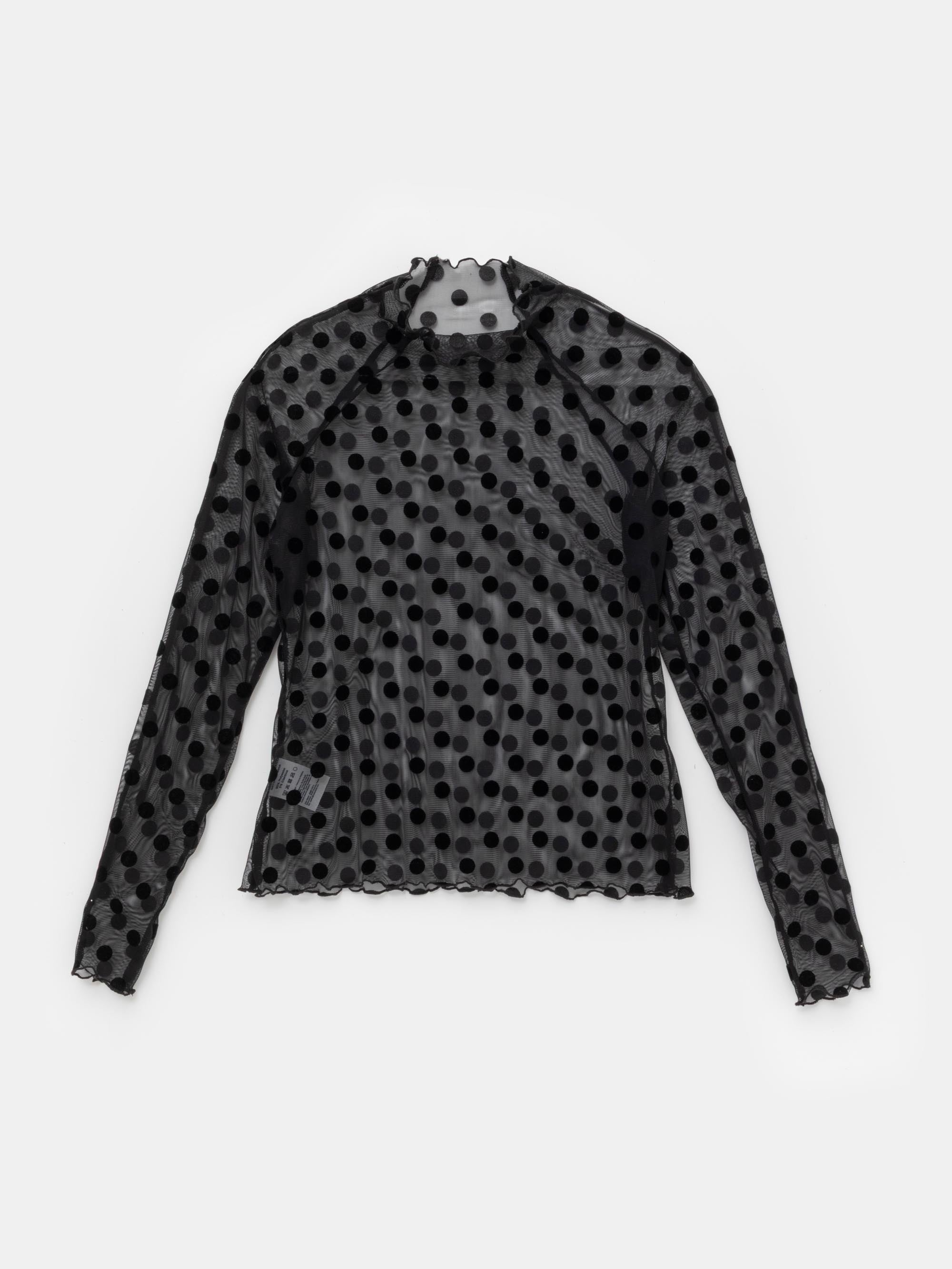 Polka Dots Black Easy Top