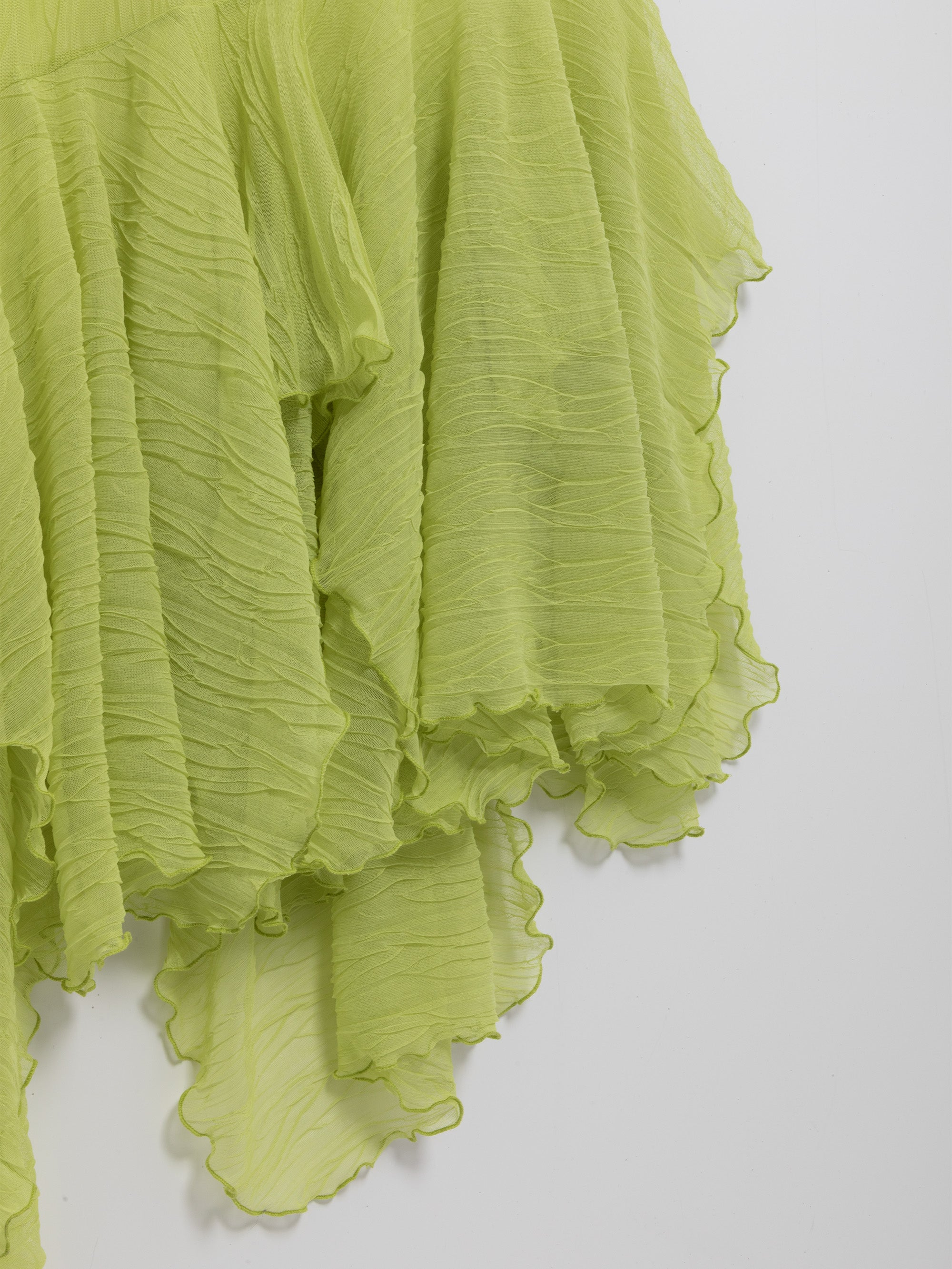 Pistachio Crumpled Easy Dress