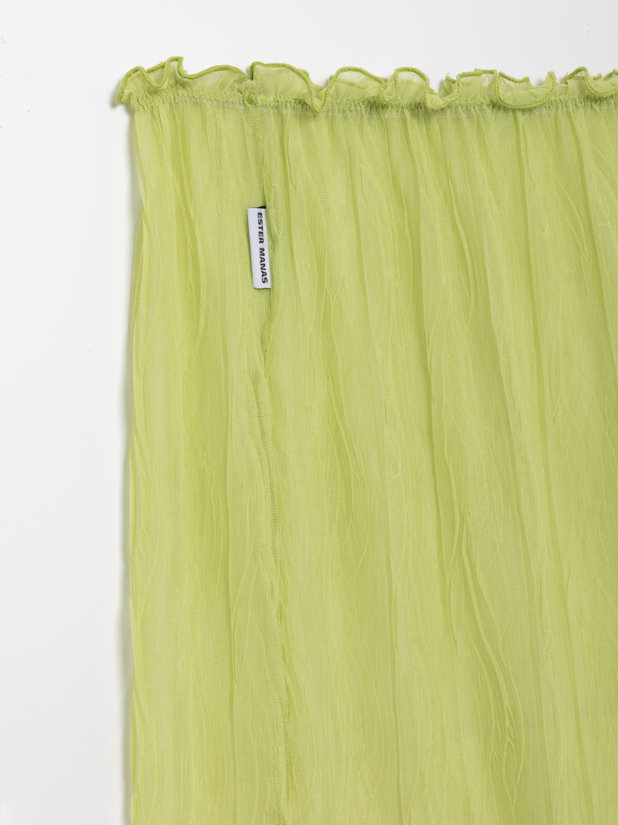 Pistachio Crumpled Easy Skirt