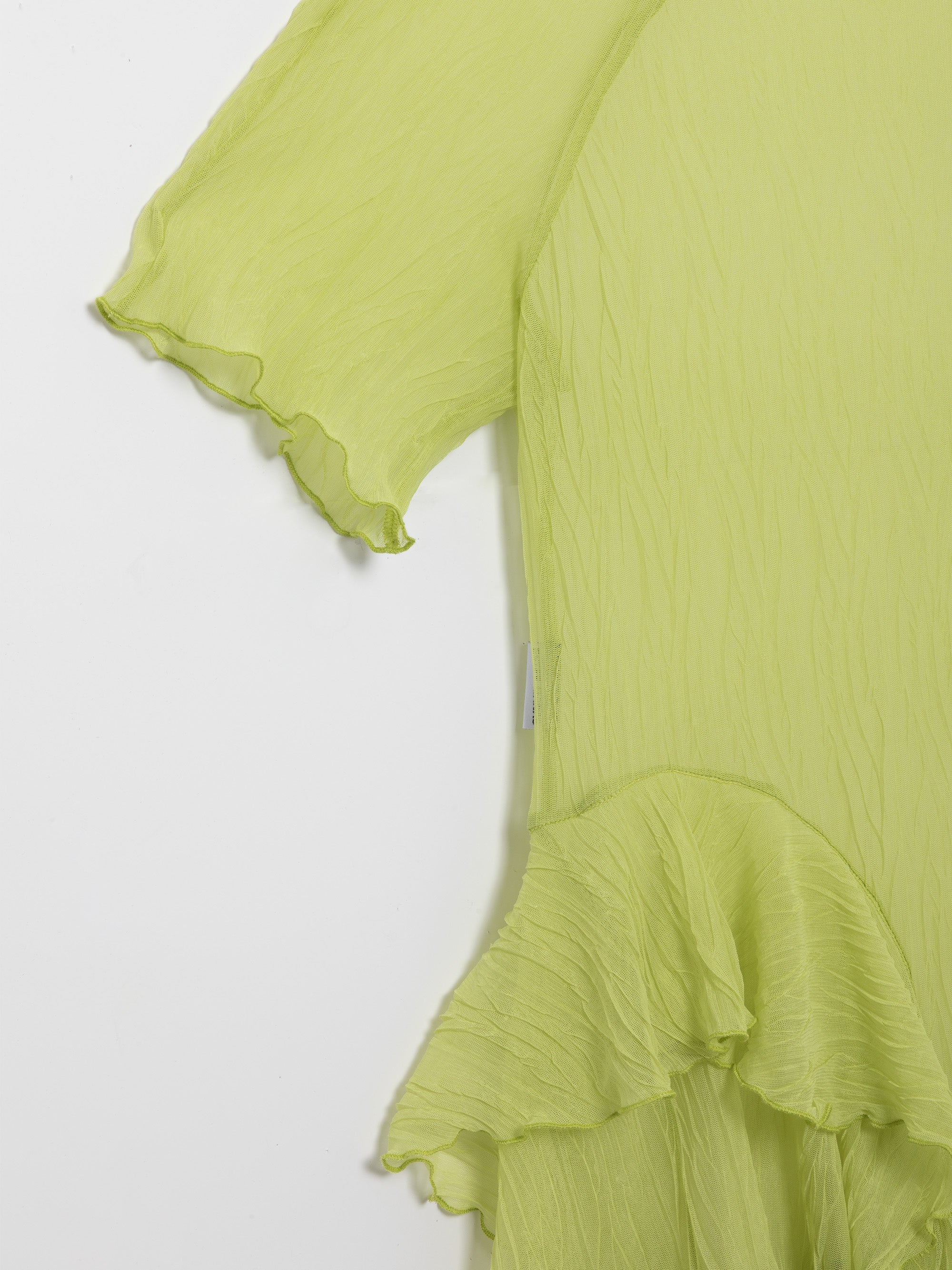 Pistachio Crumpled Easy Dress