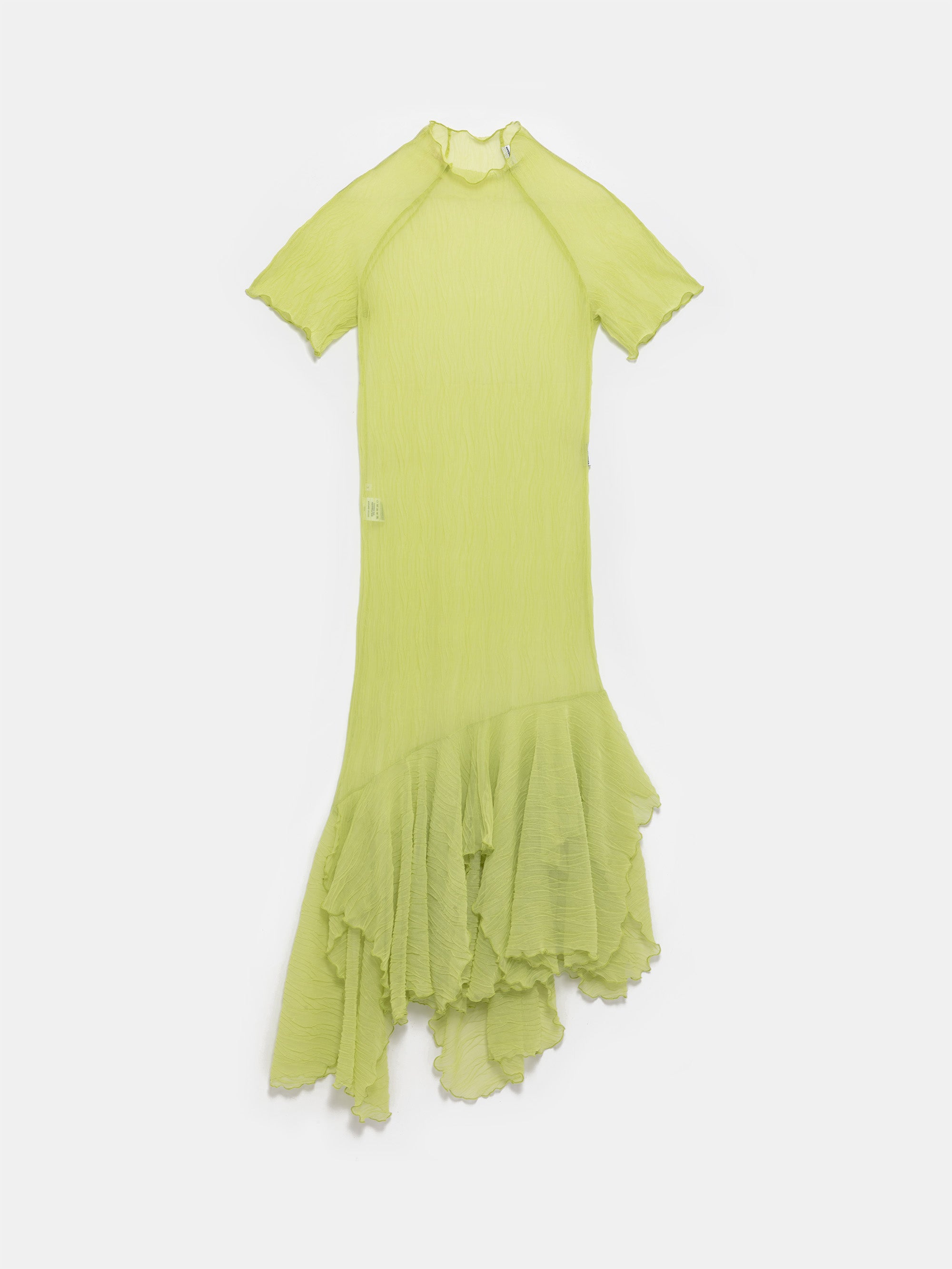 Pistachio Crumpled Easy Dress