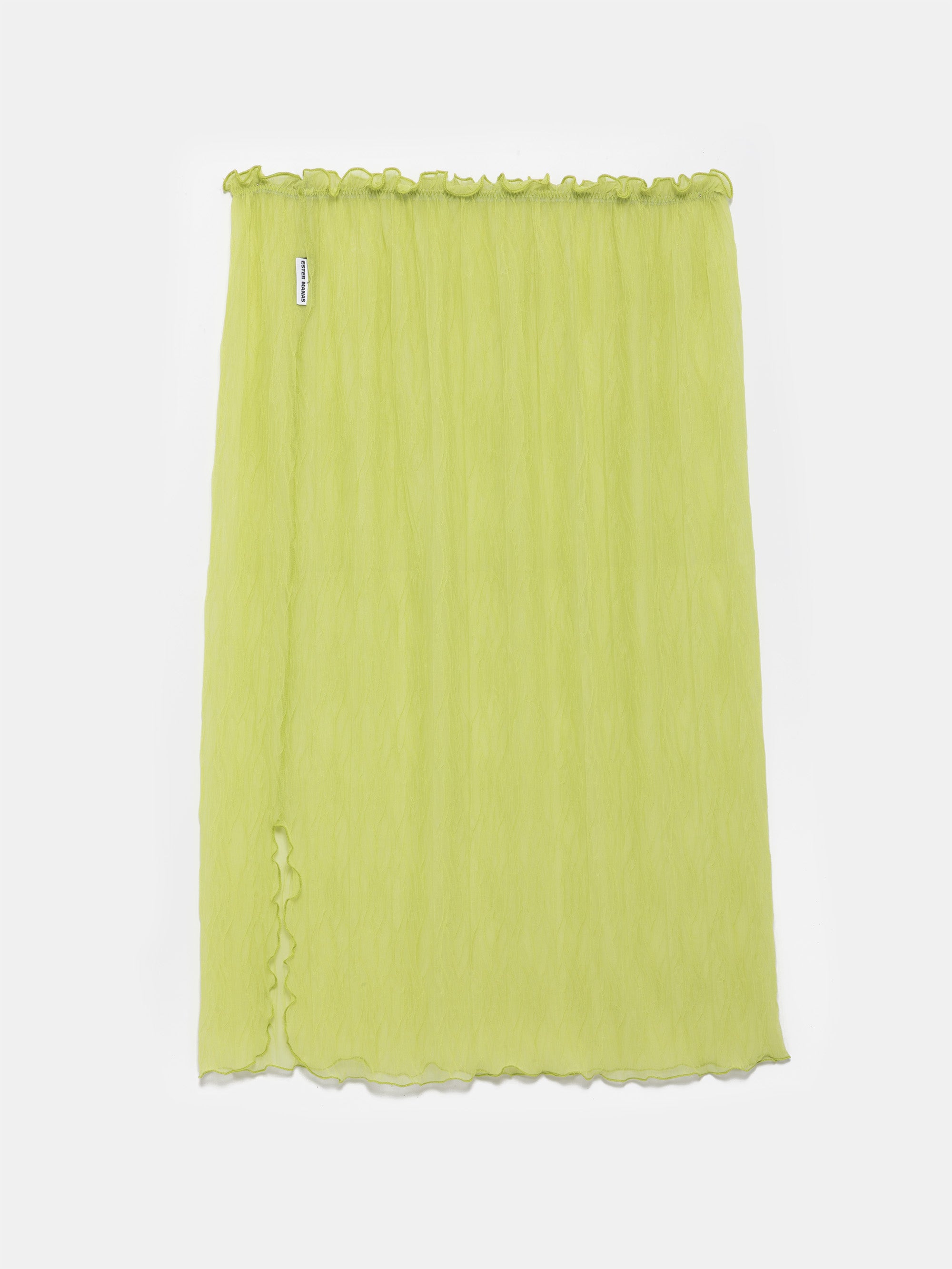 Pistachio Crumpled Easy Skirt