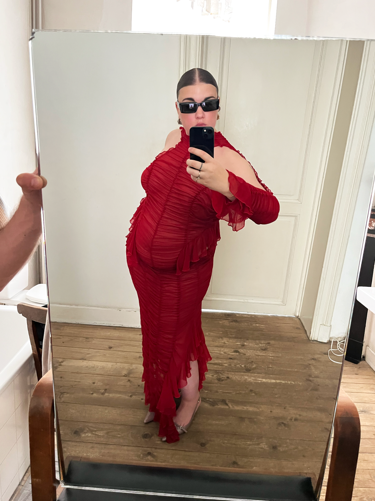 Red Signature Drama Dress