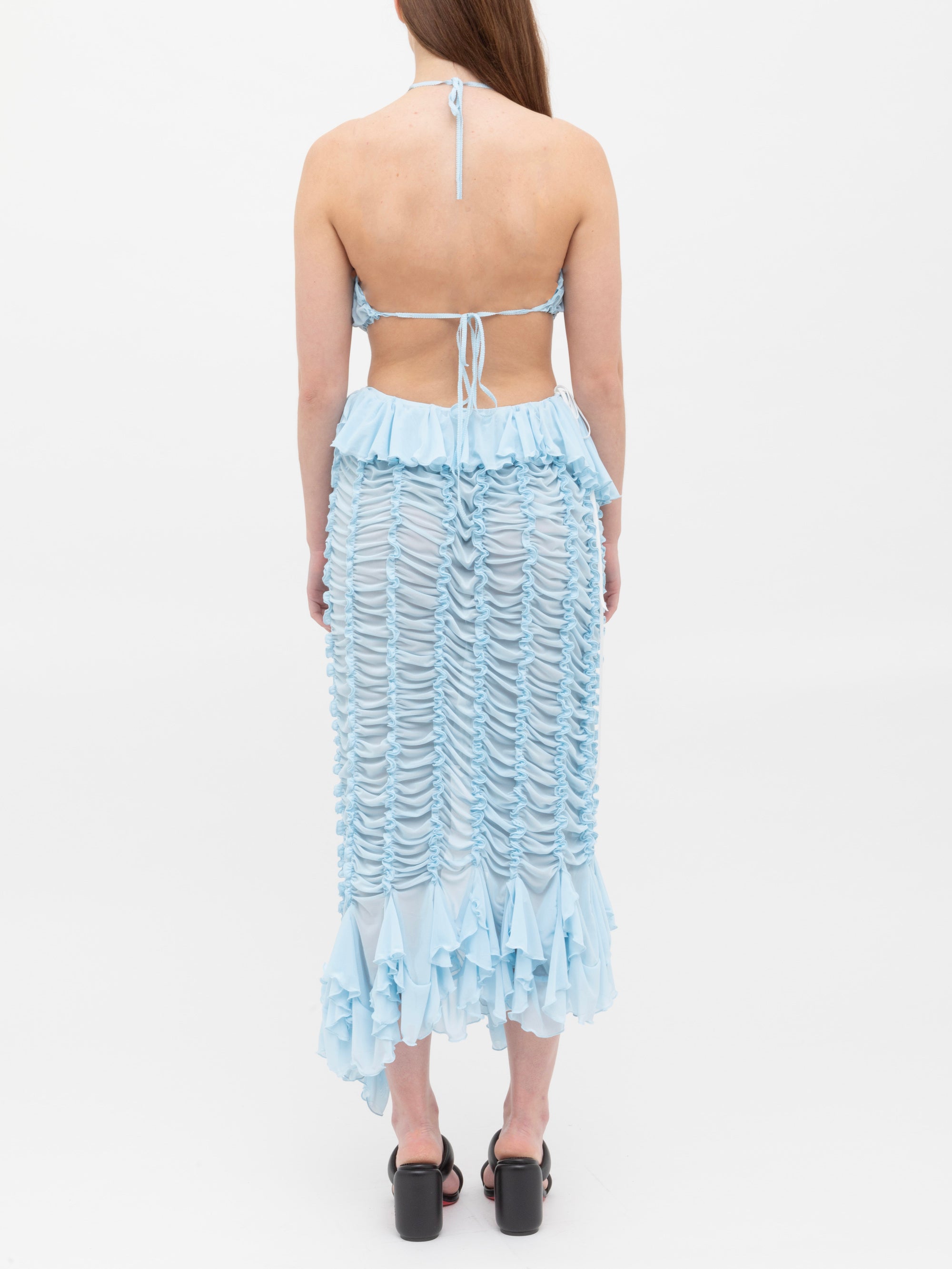 Butterfly Ruched Dress