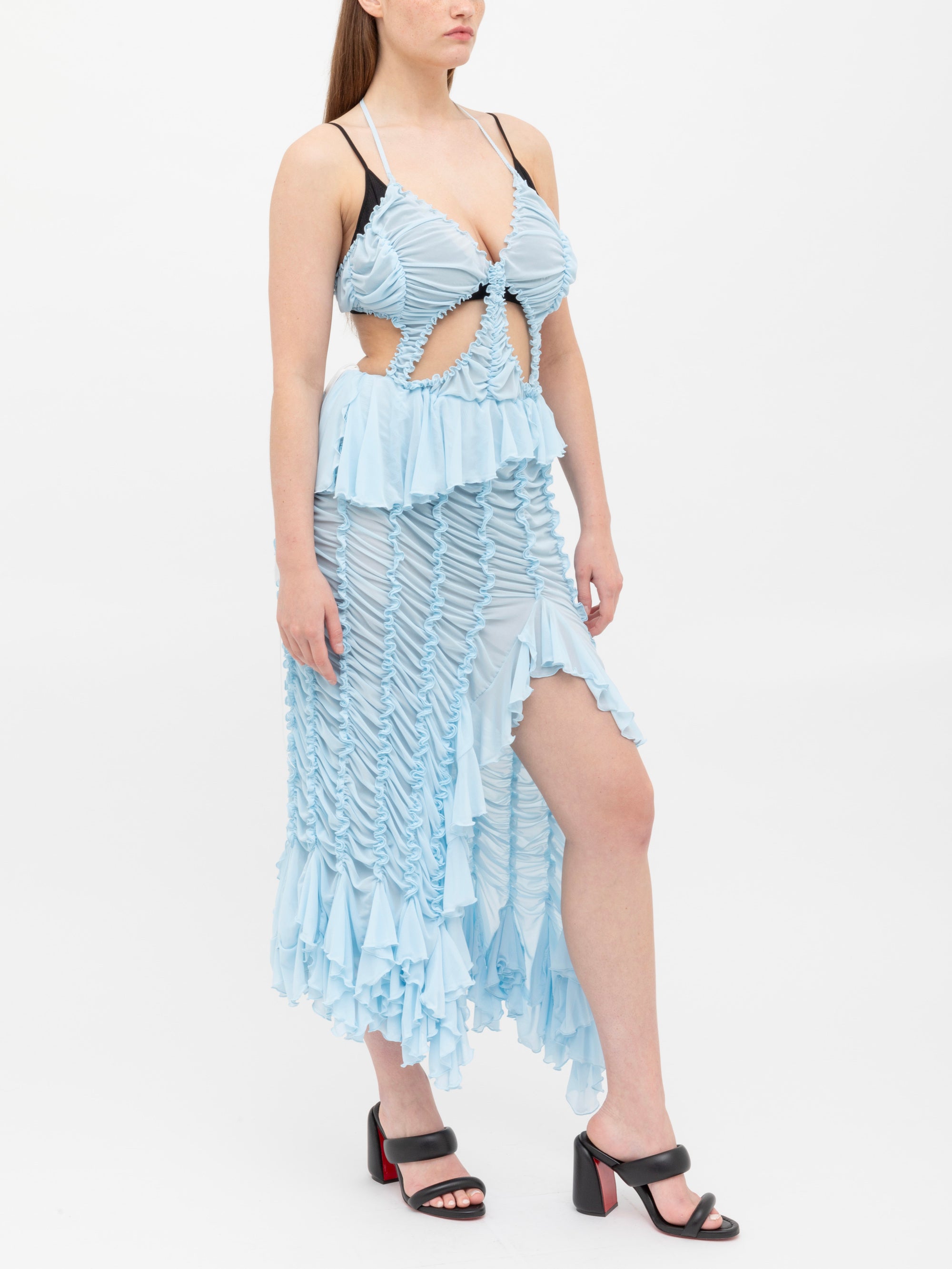 Butterfly Ruched Dress