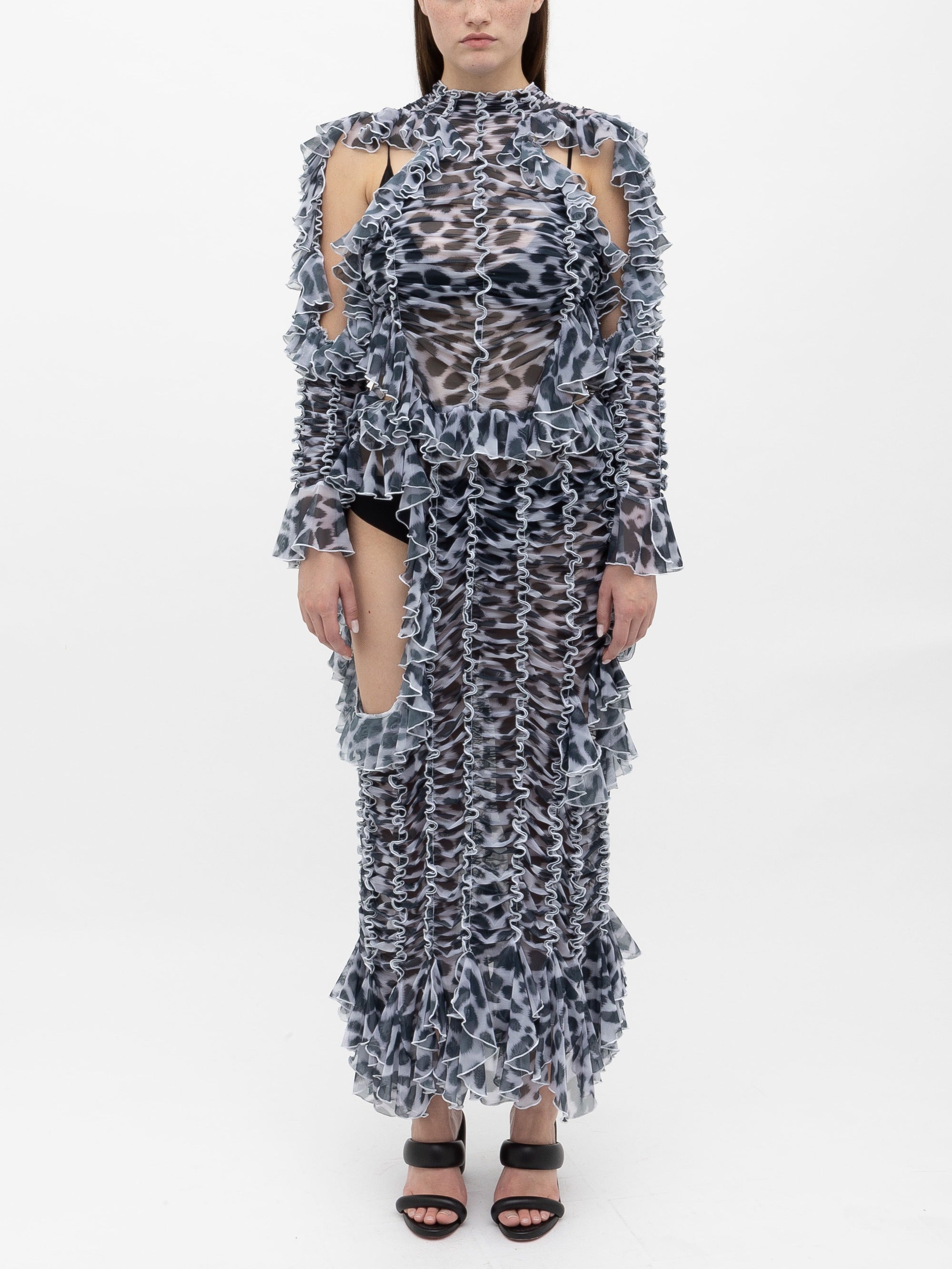 Dalmatian Signature Peephole Ruched Dress