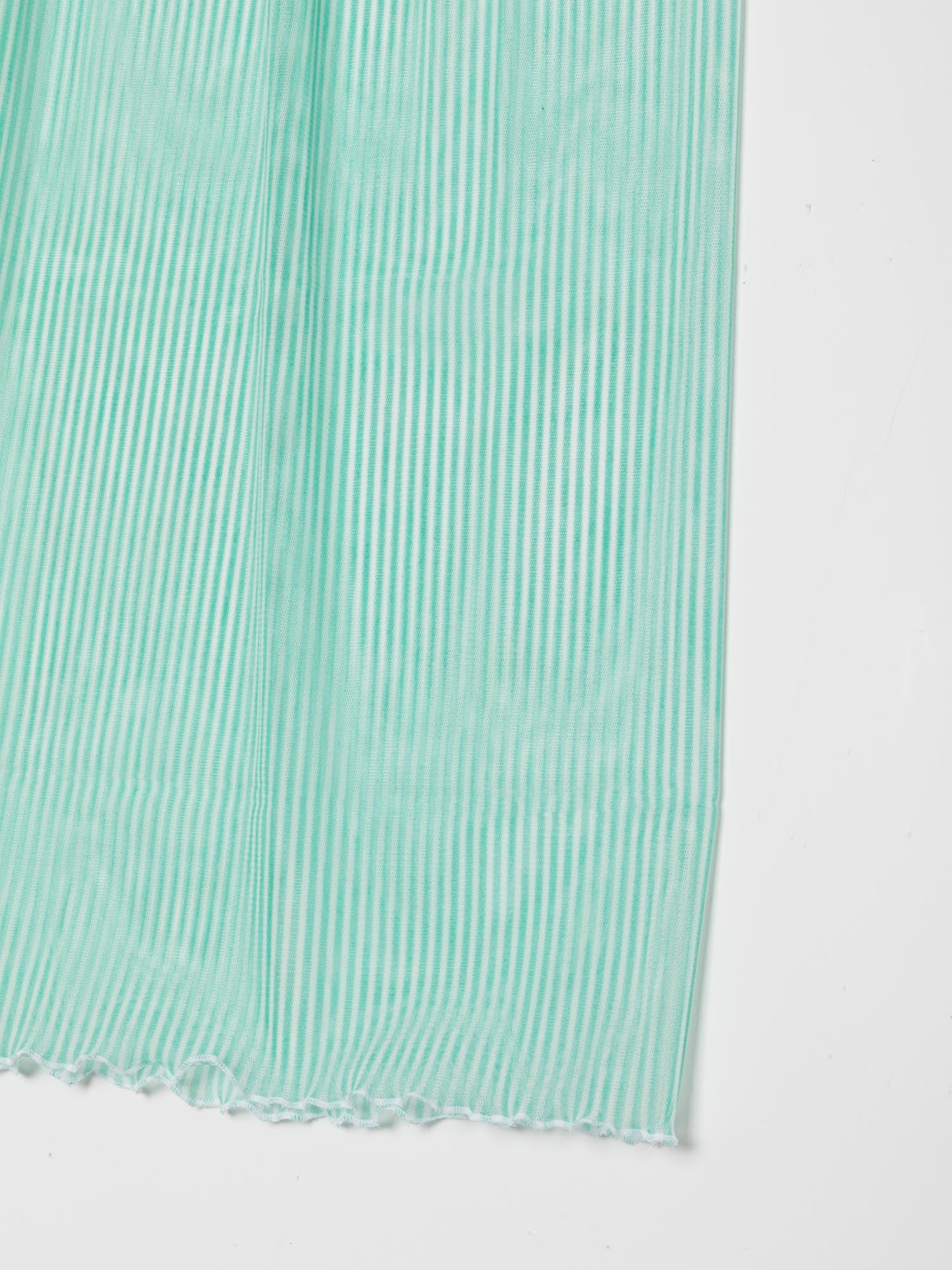 Mint Striped Easy Skirt