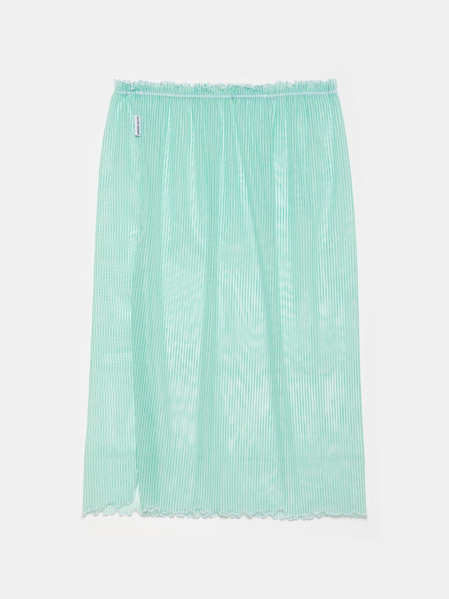 Mint Striped Easy Skirt