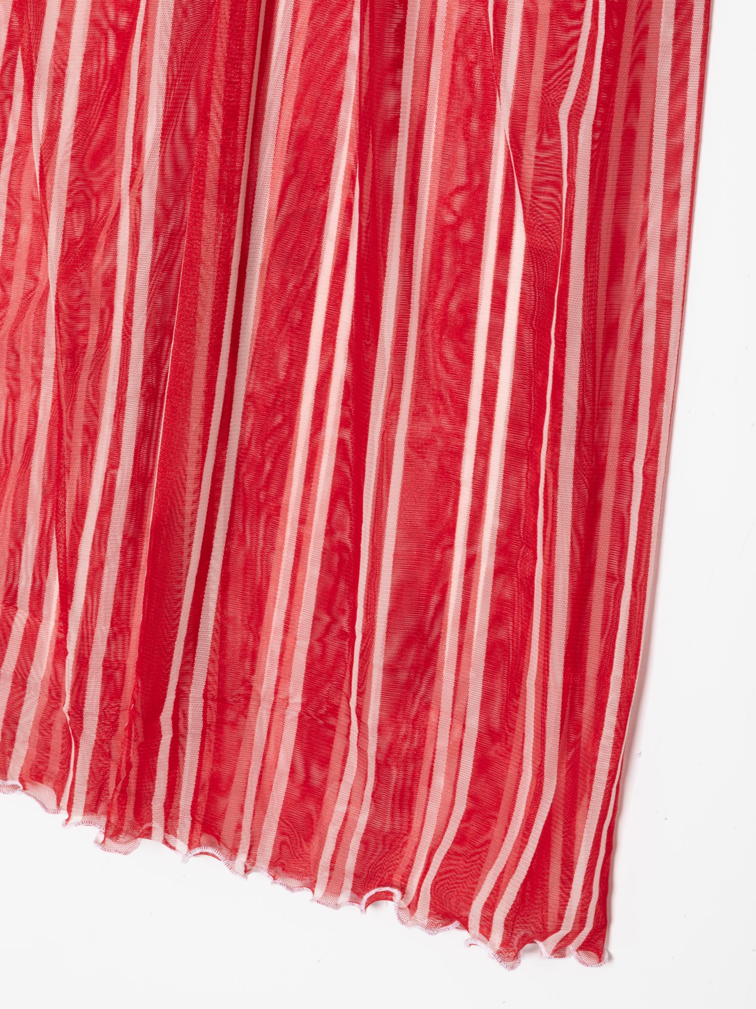 Red Striped Easy Skirt