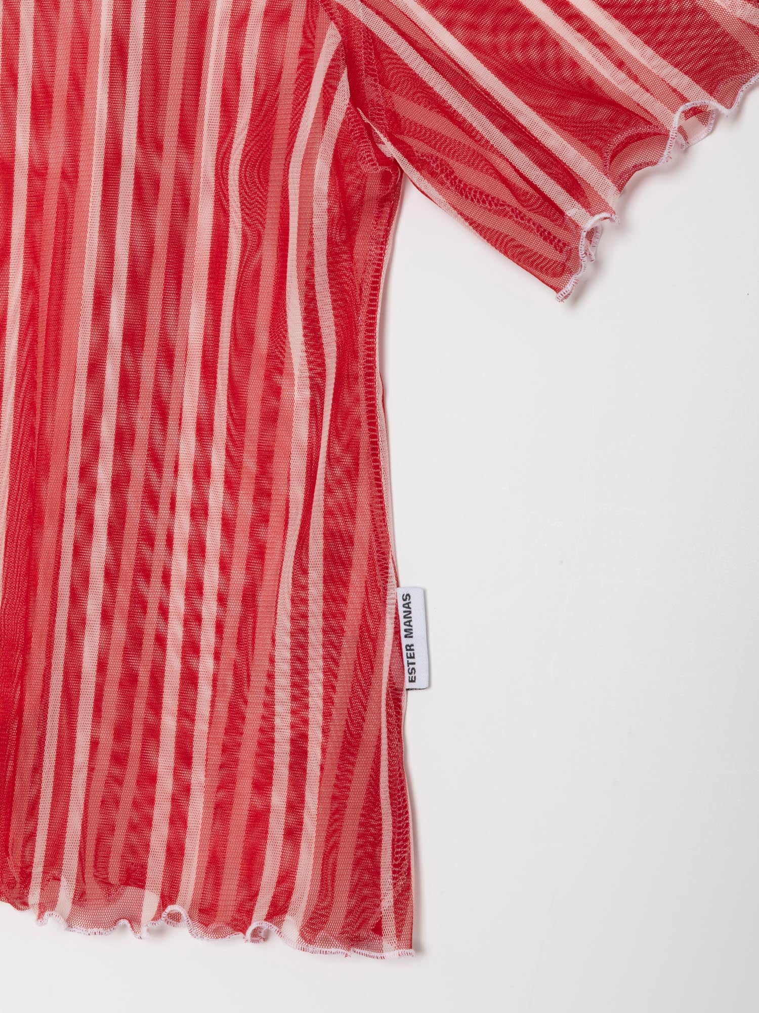 Red Striped Easy Top