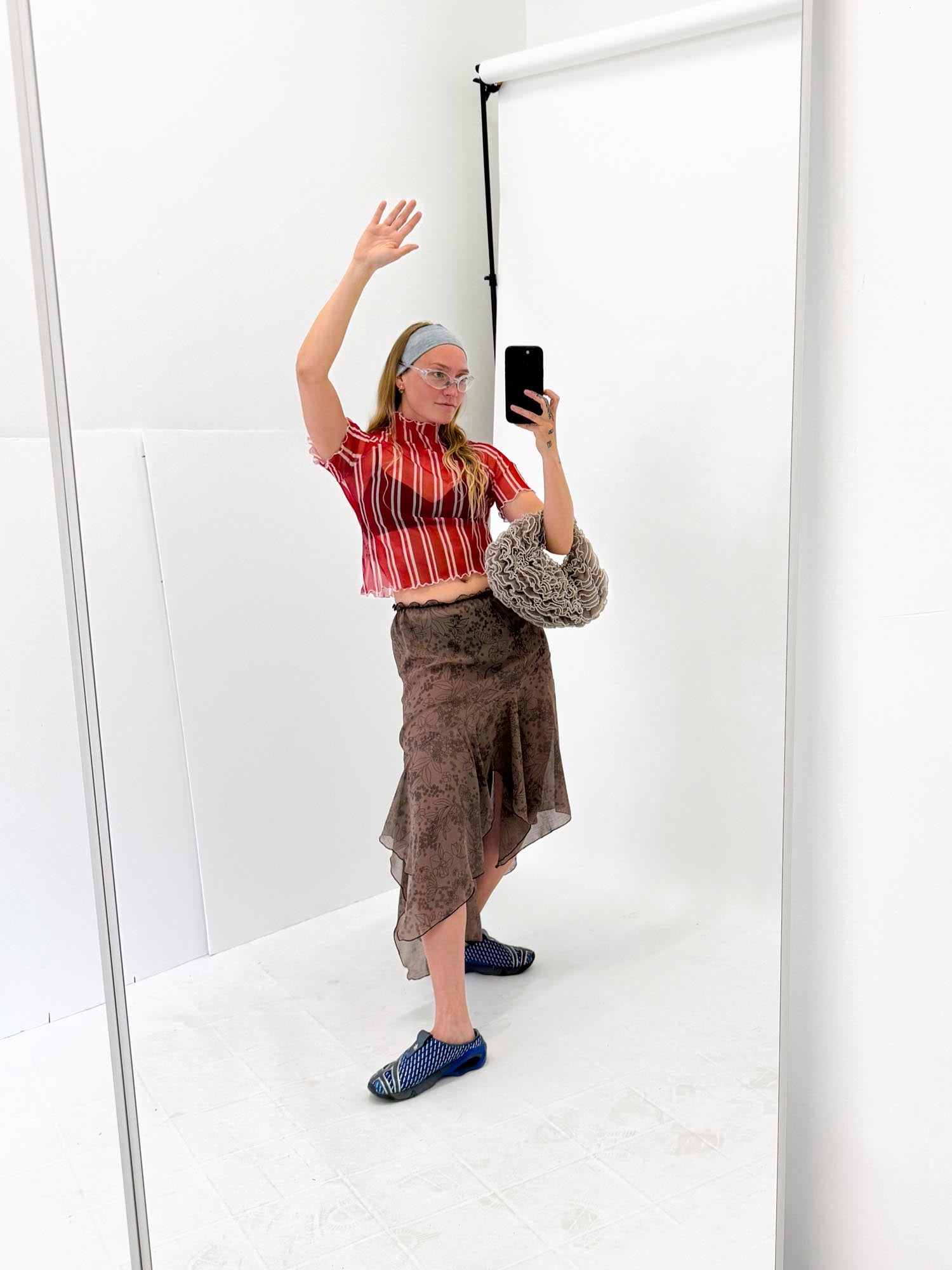 Red Striped Easy Top