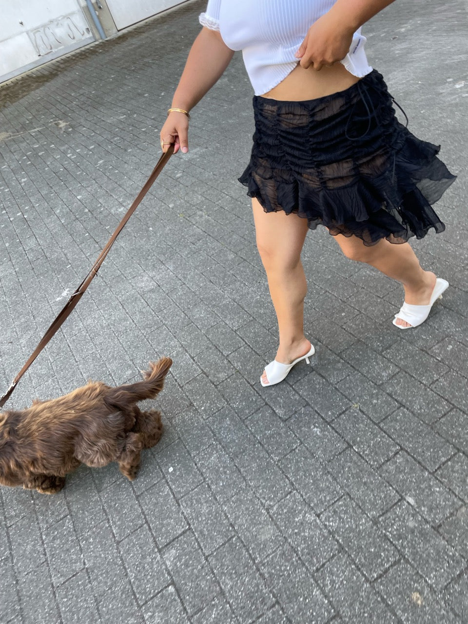 Black Signature Mini Skirt