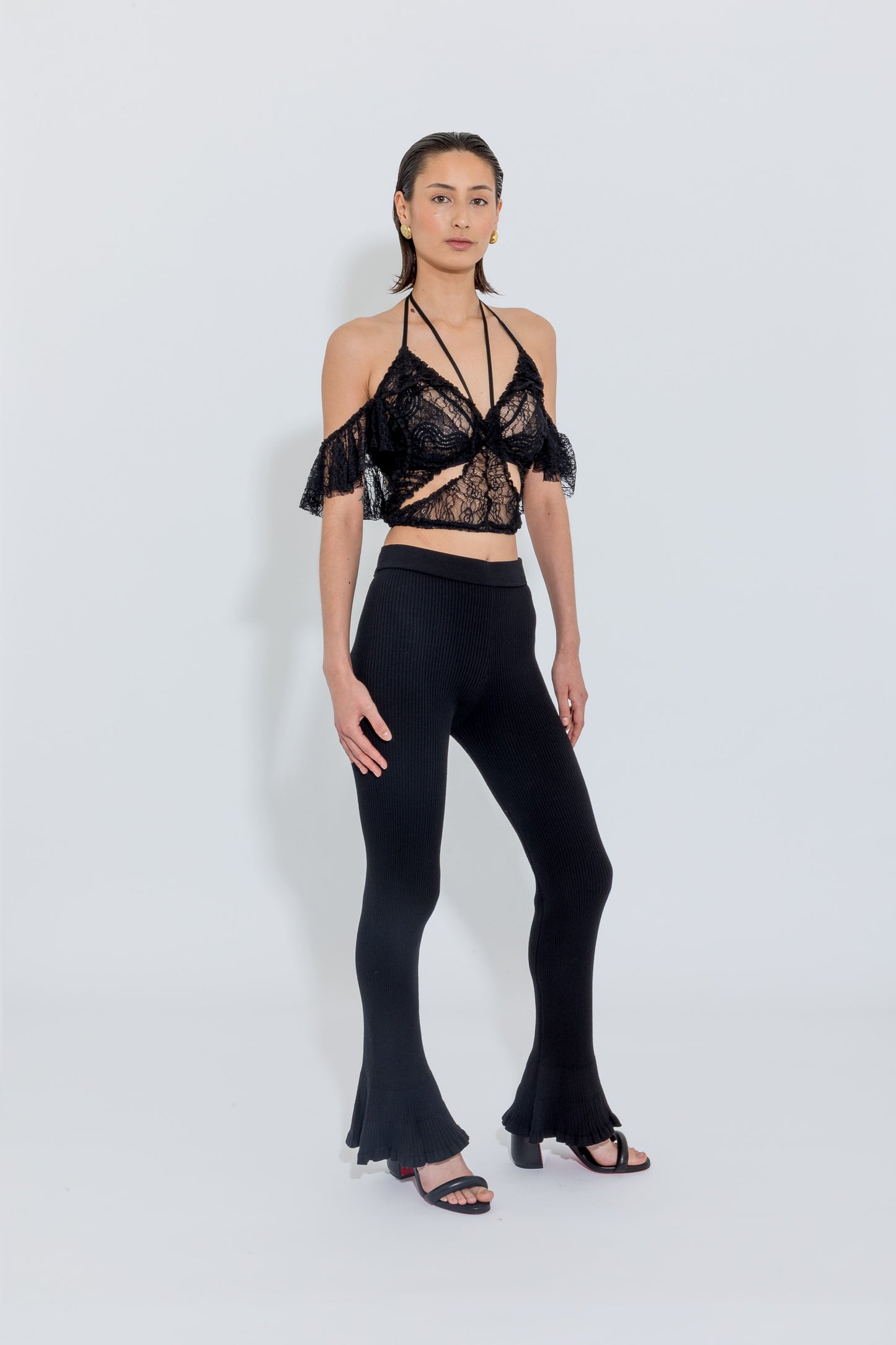 Black Frilly Pants