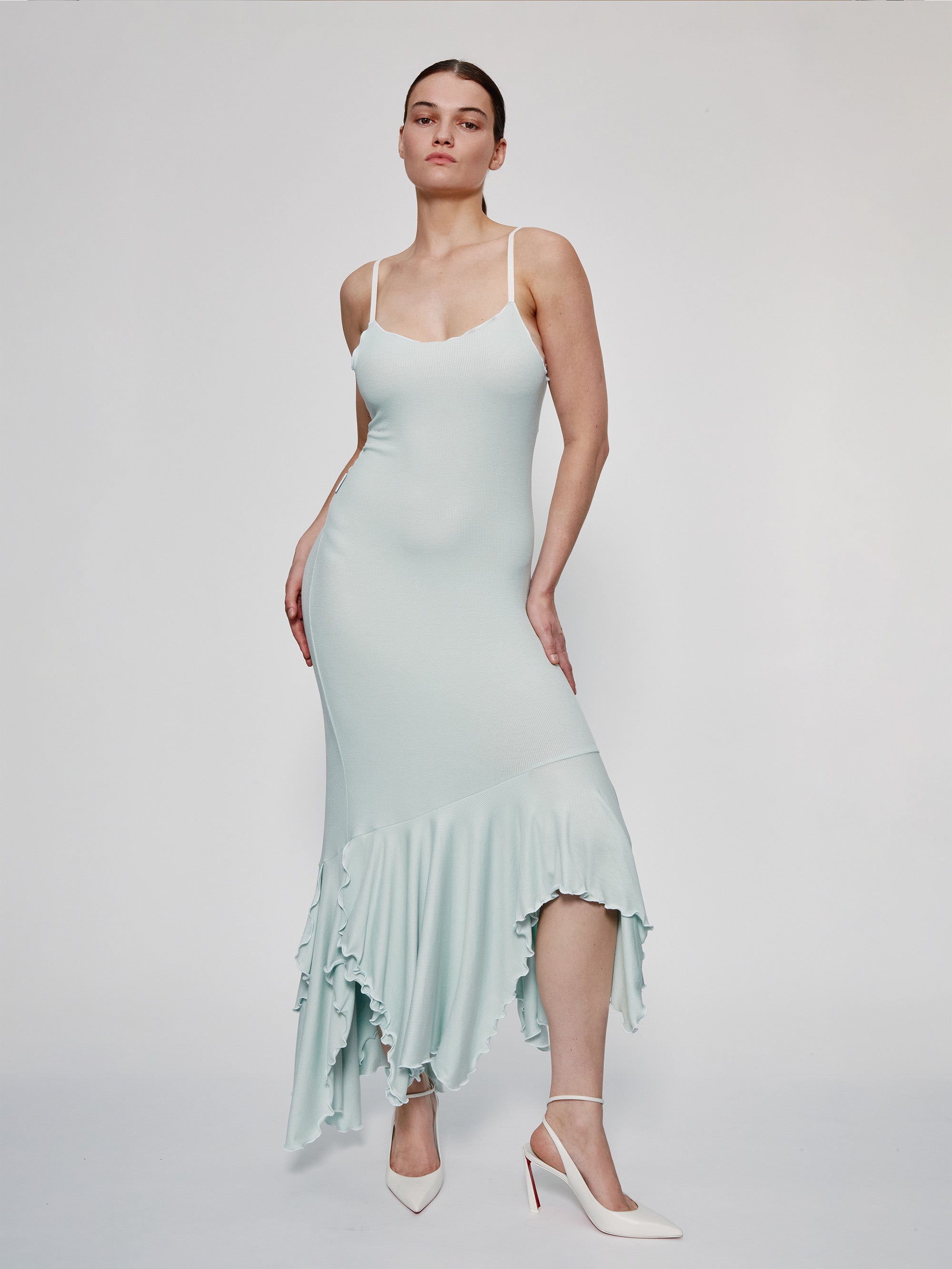 cotton spaghetti strap maxi dress Mint Easy — 50-MD What to Wear to Inspired by our essential Size:custom made(please leave your size when take order )