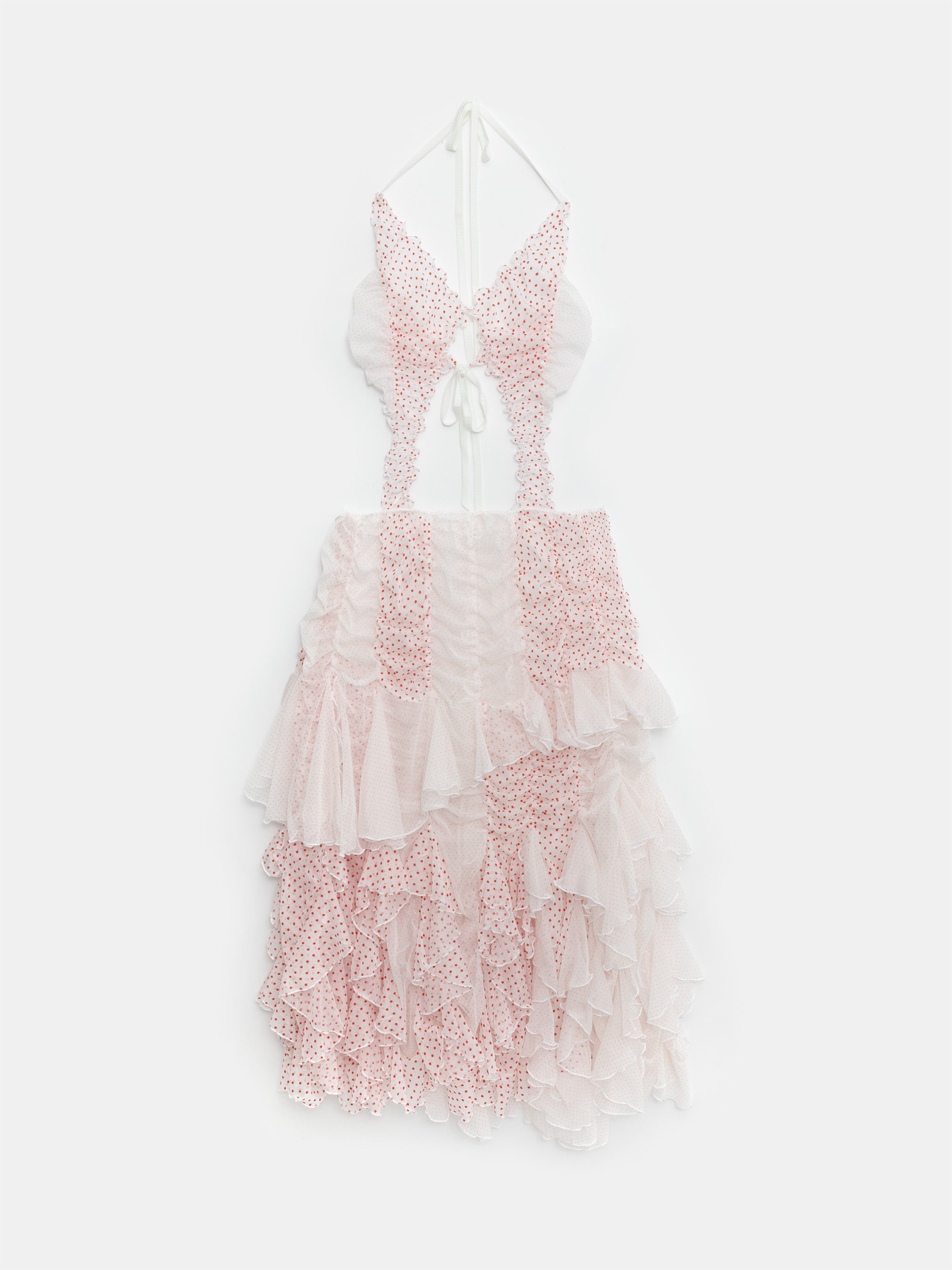 Butterfly Polka Dot Maxi Dress