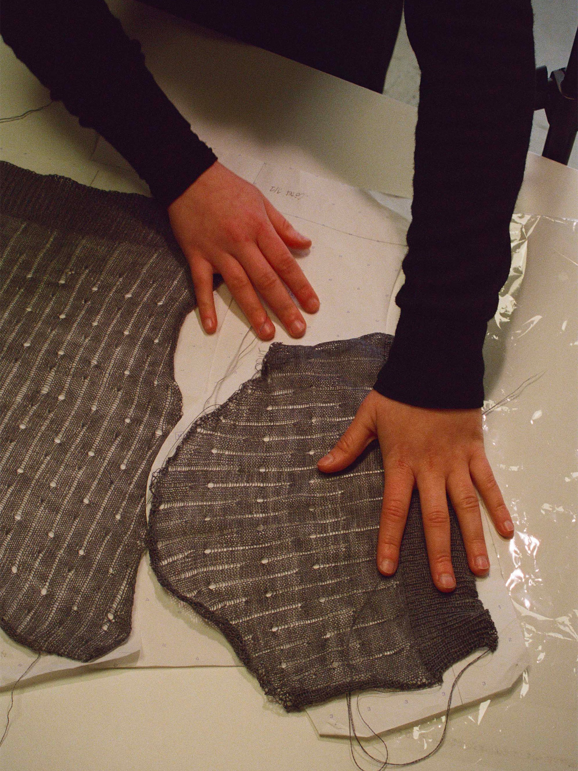 Open-Work Wool Crop Top