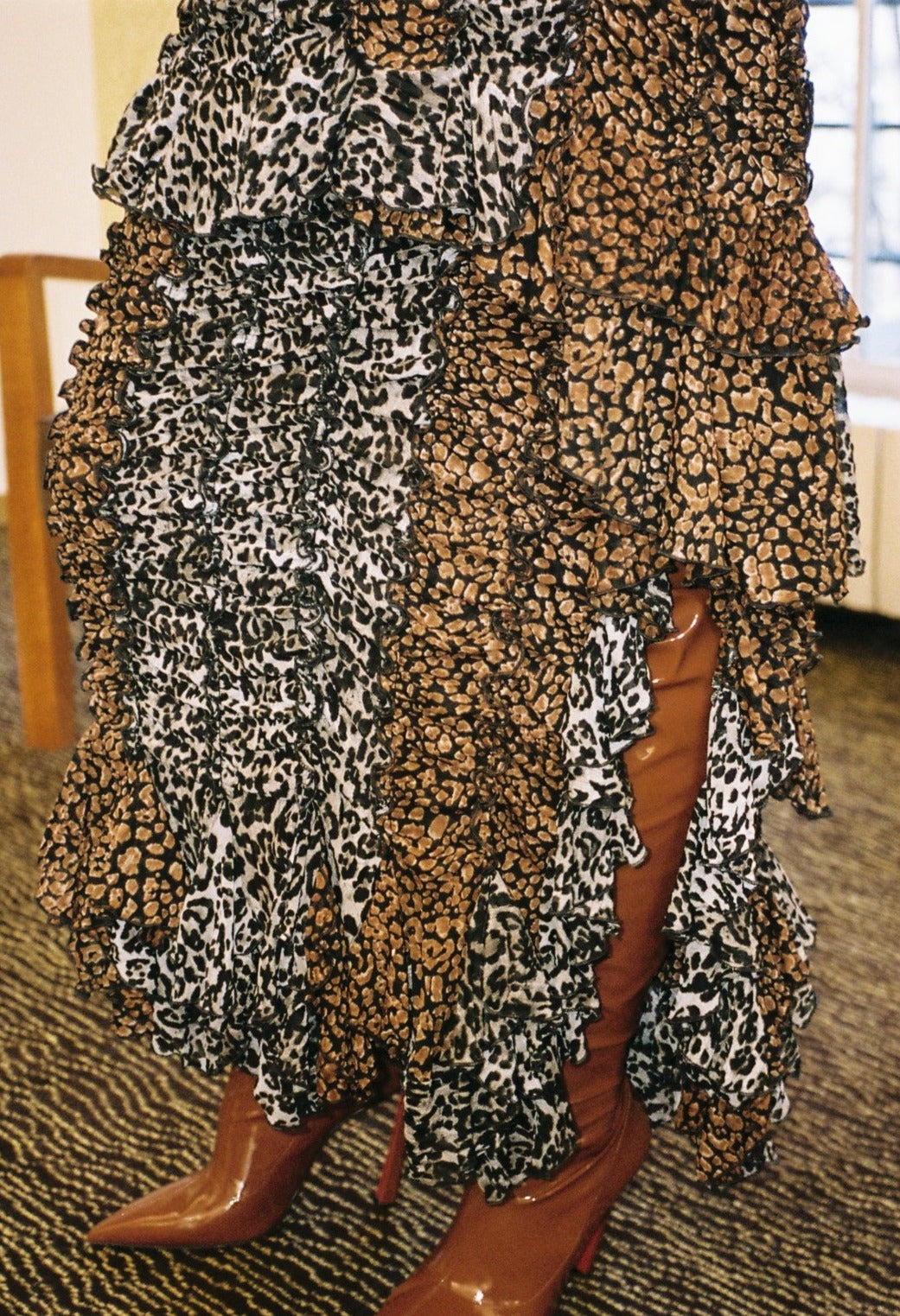 Feline Ruched Skirt