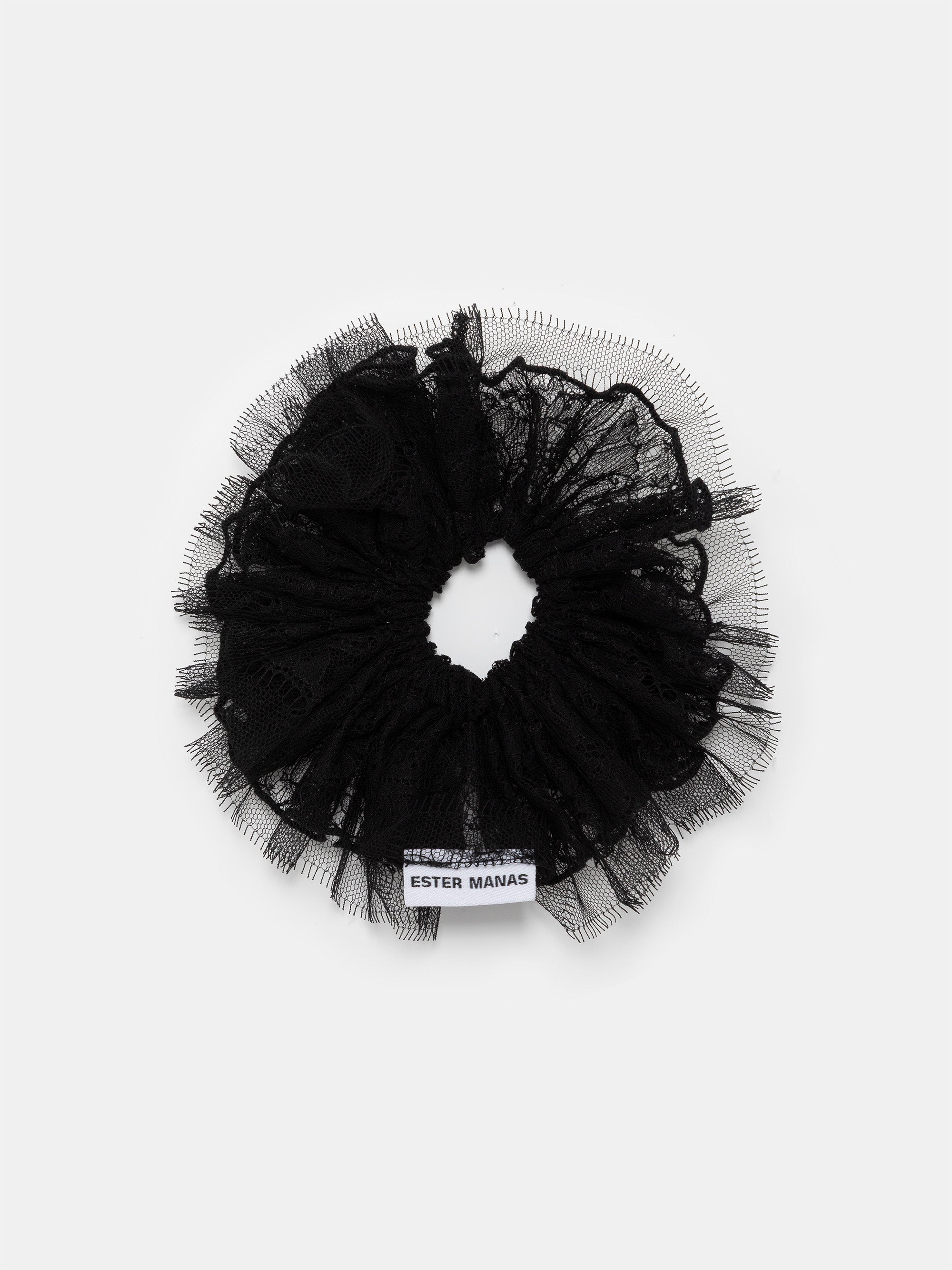 Black Lace Scrunchie