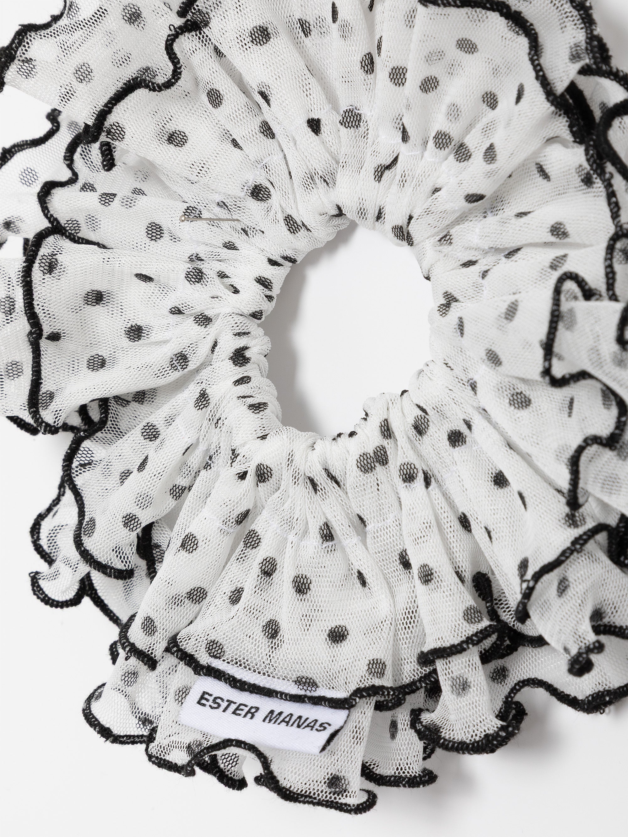 Polka-Dot Cancan Scrunchie