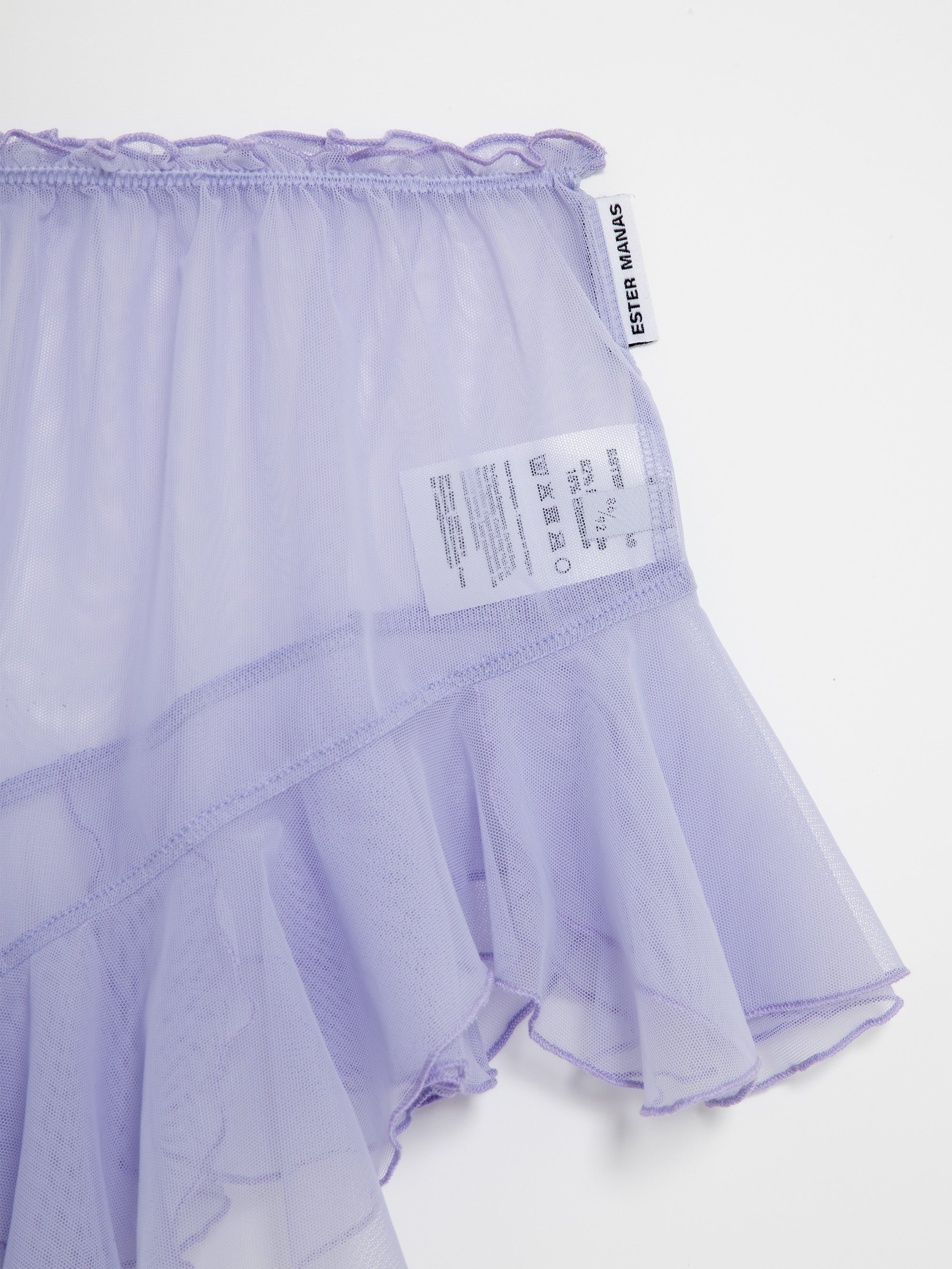 Mini Manas - Lilac Asymmetrical Mini Skirt
