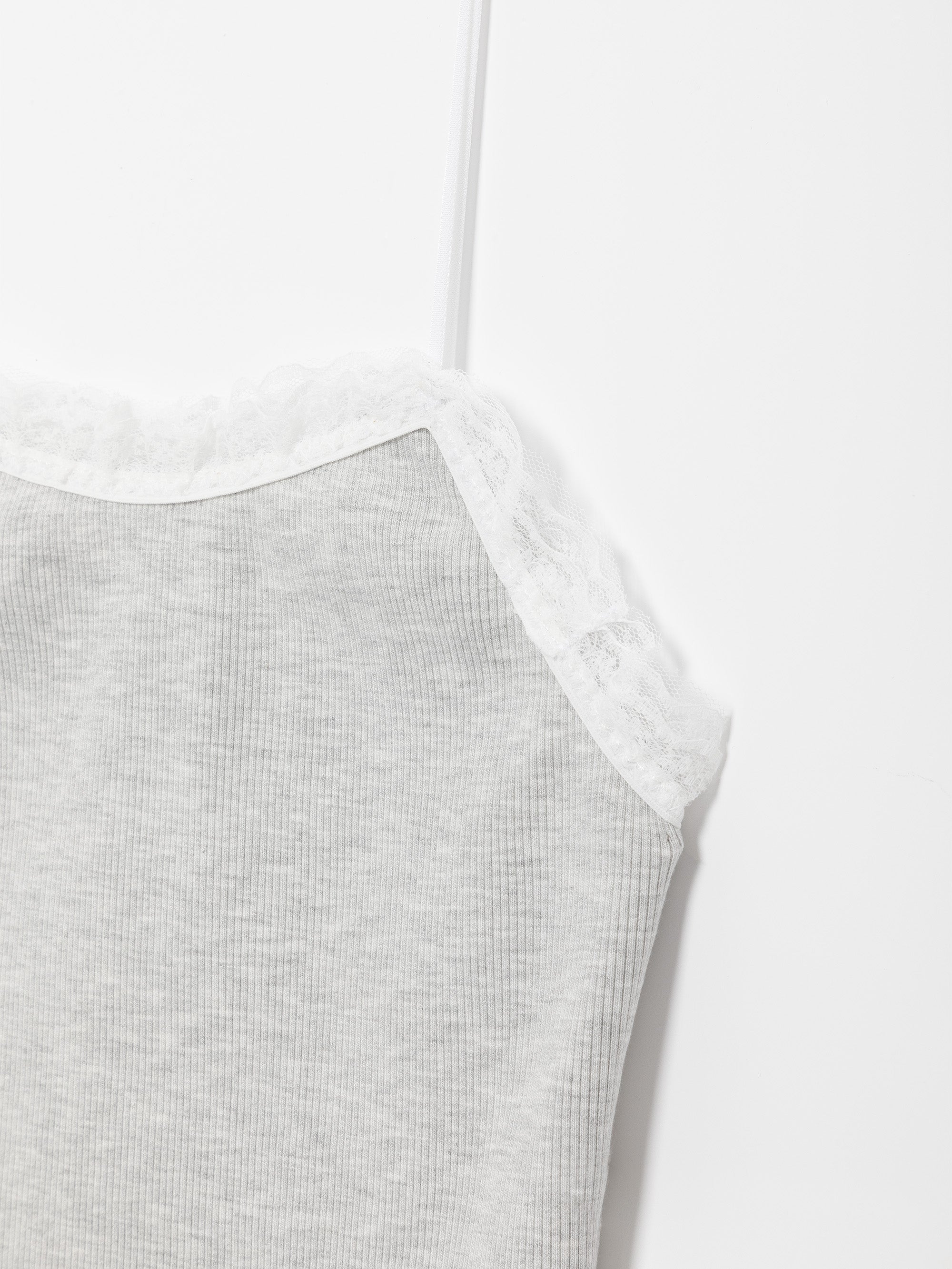 Grey Lace Tank Top