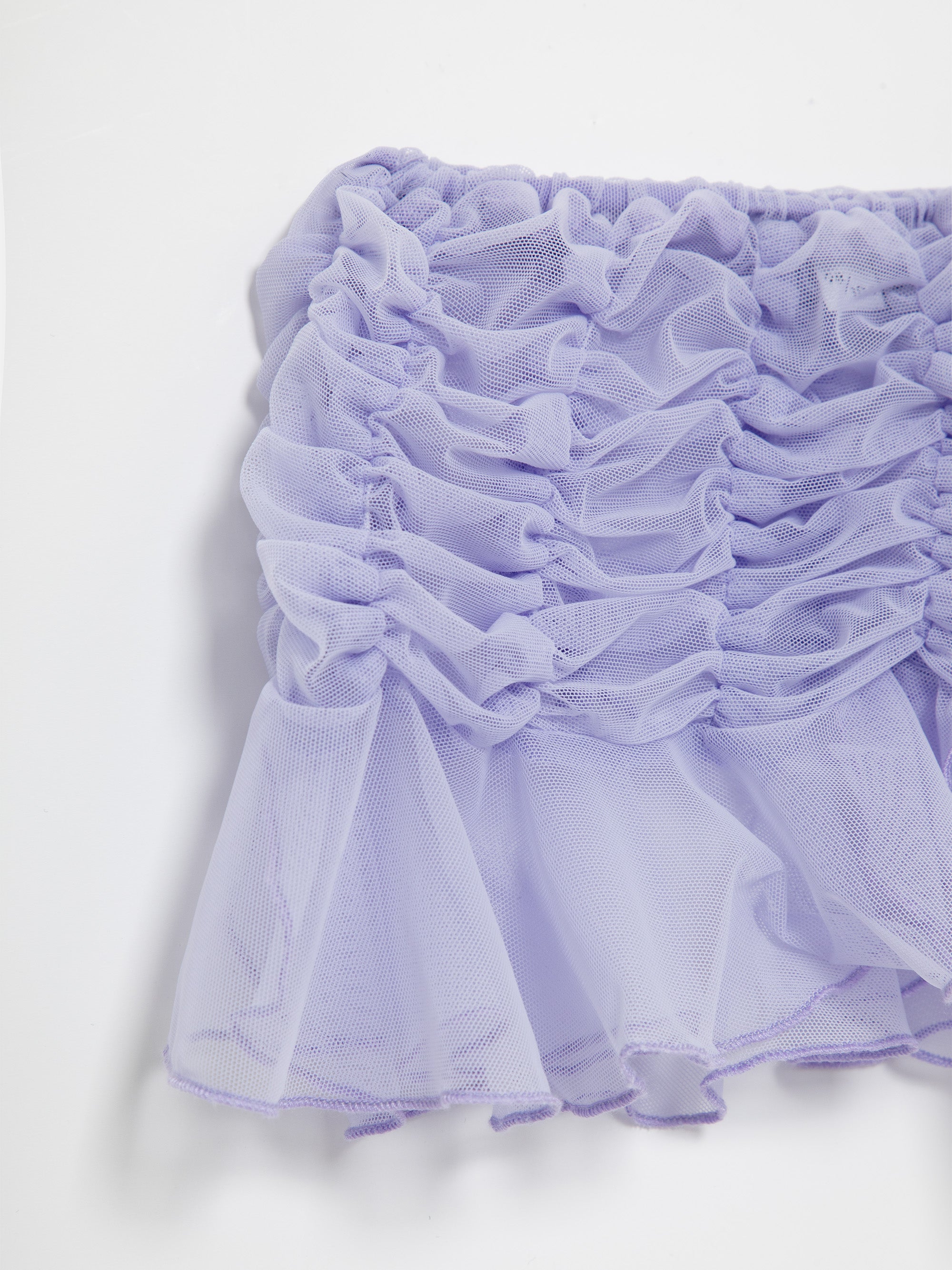 Mini Manas - Lilac Mini ruched Skirt