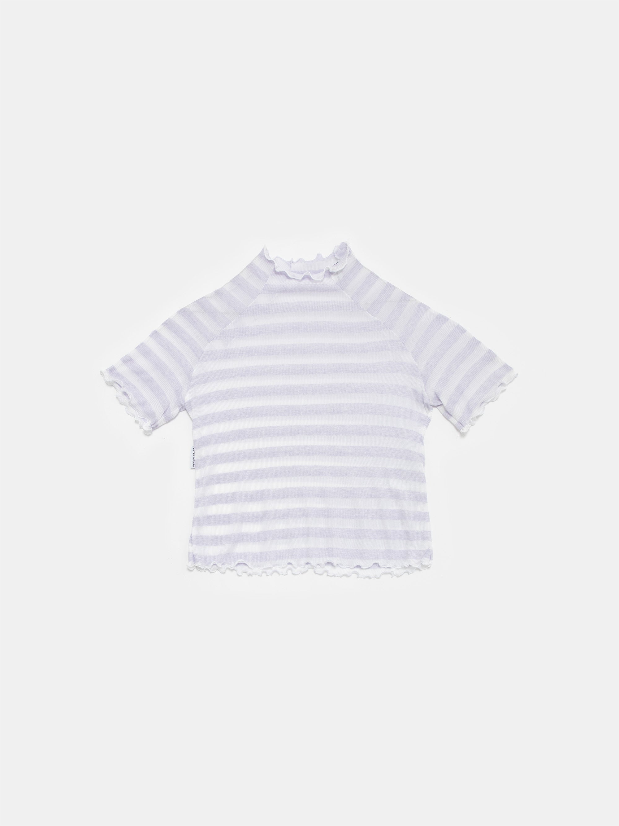Lilac & White Striped Easy Top