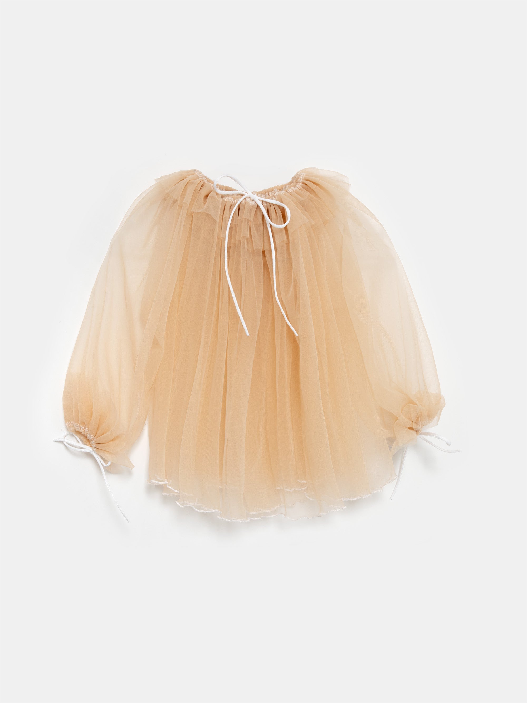 Mini Manas - Peach Maxi Gathered Blouse