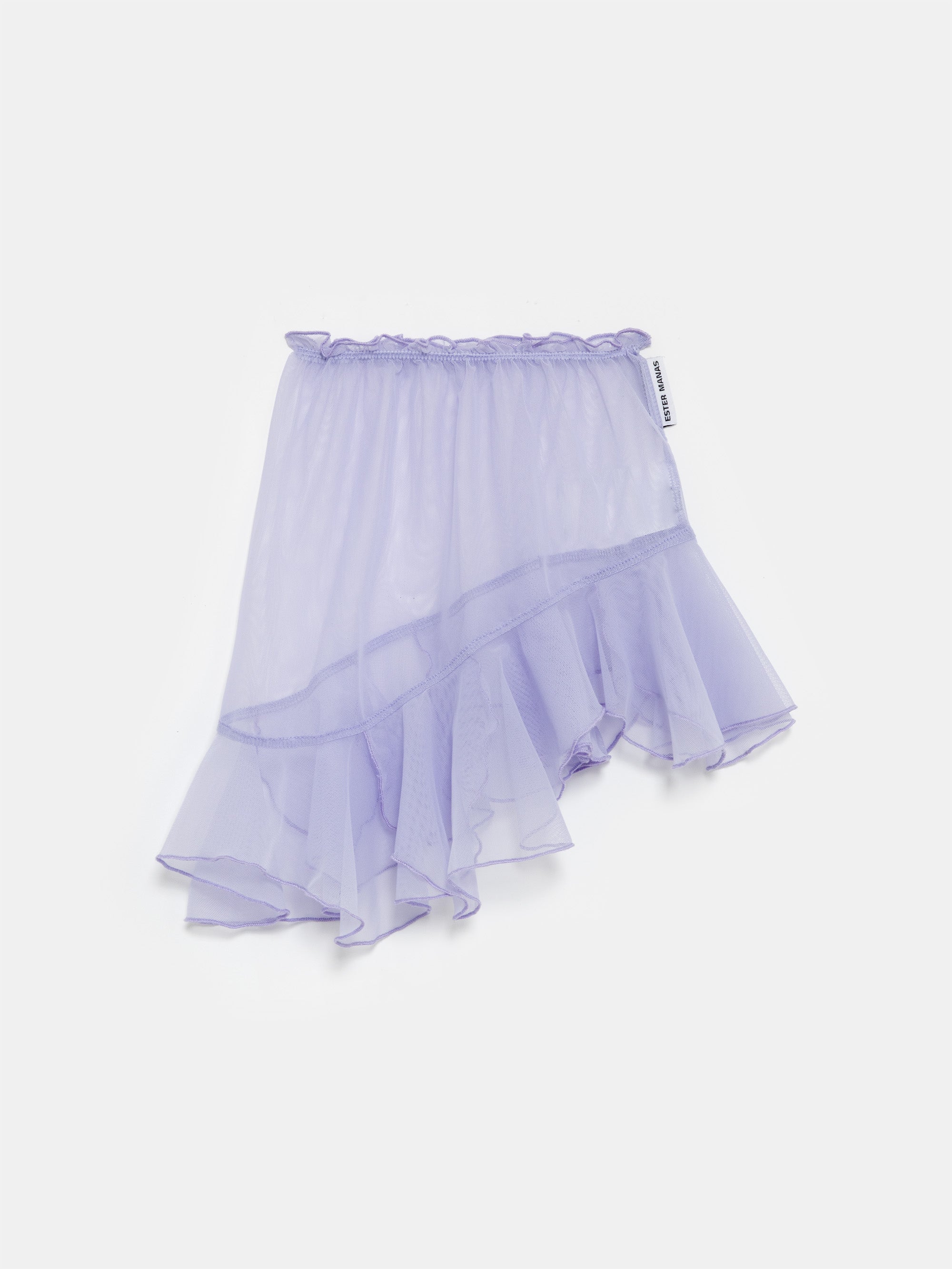 Mini Manas - Lilac Asymmetrical Mini Skirt