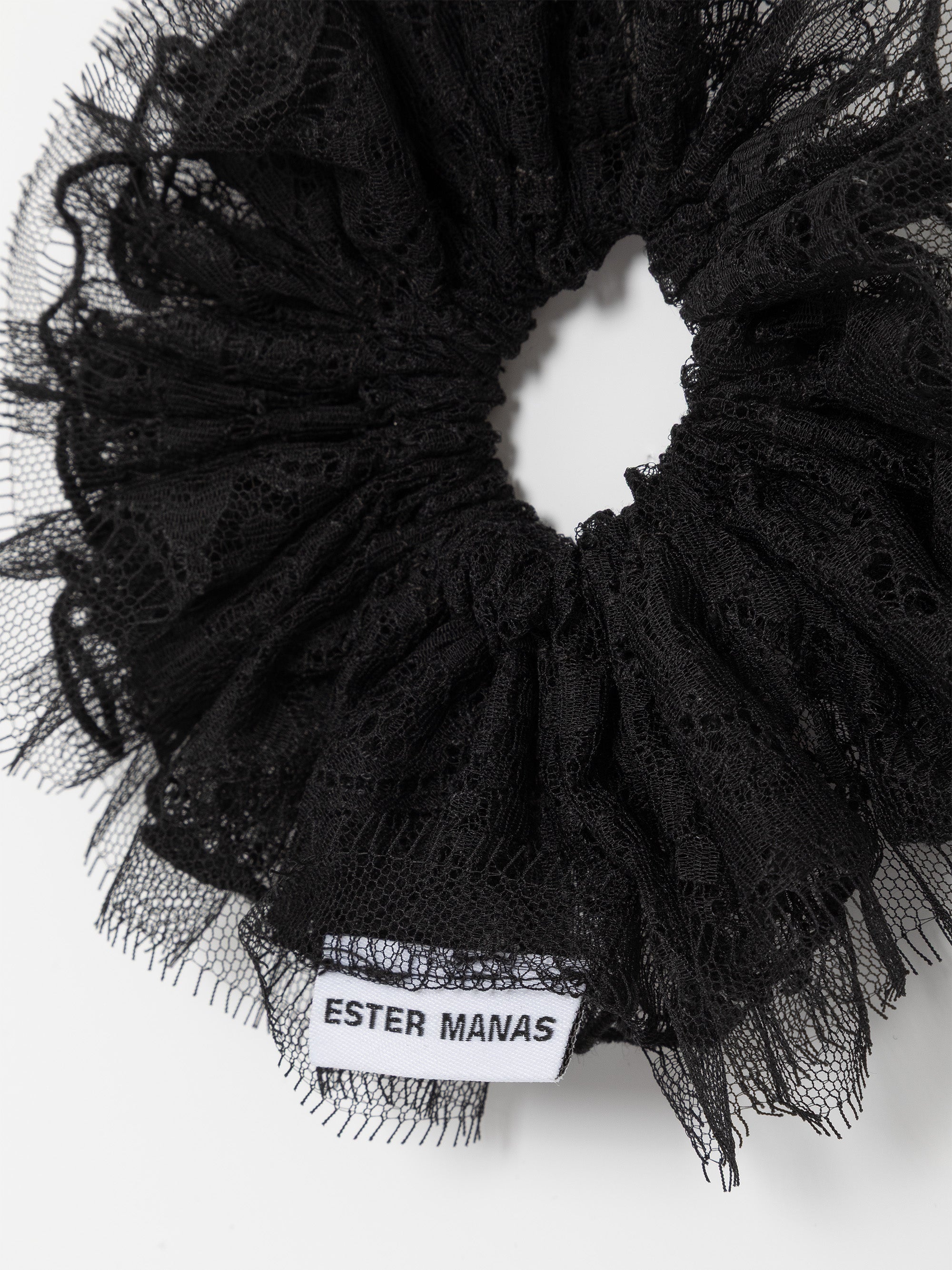 Black Lace Scrunchie