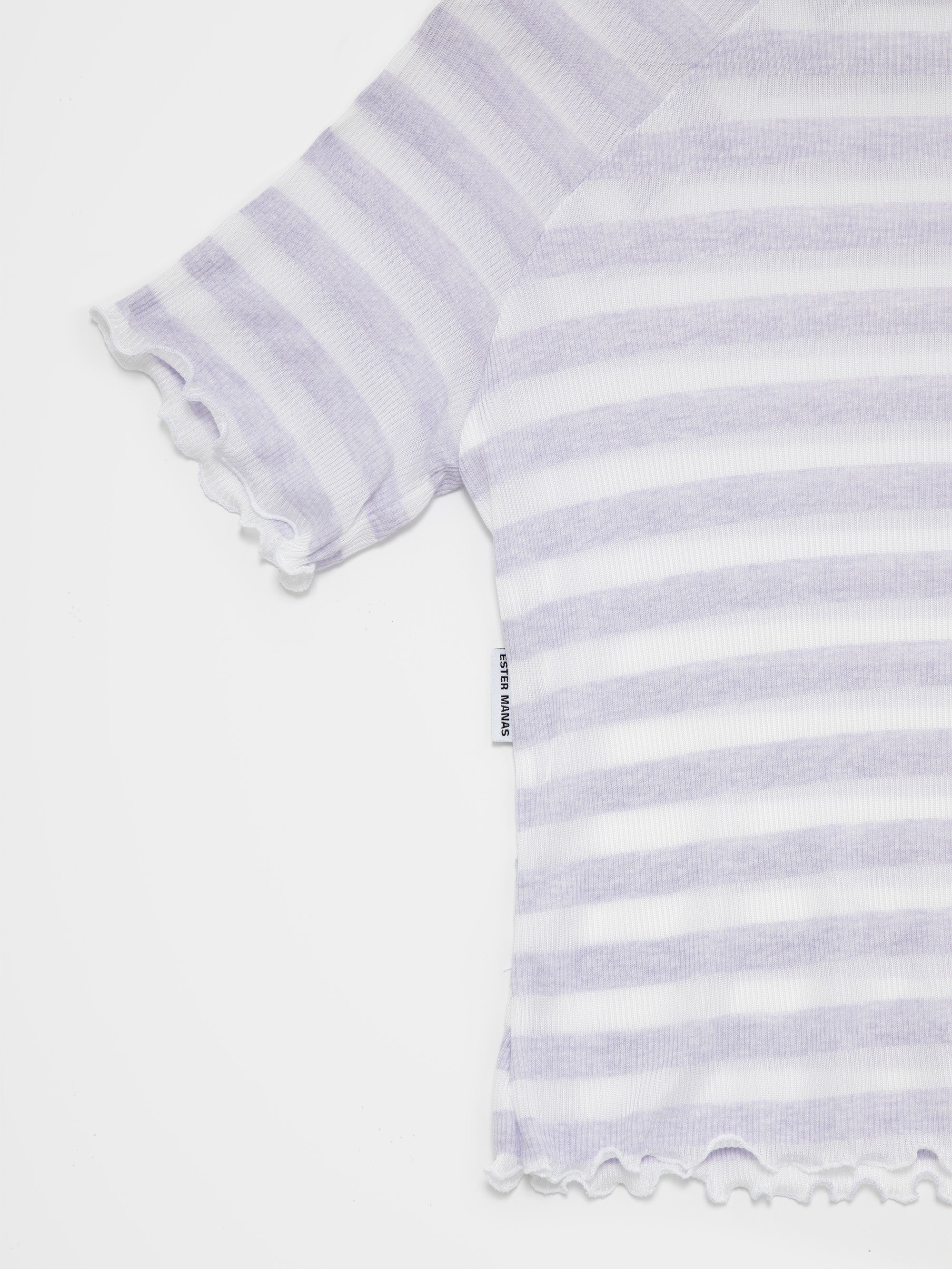 Lilac & White Striped Easy Top