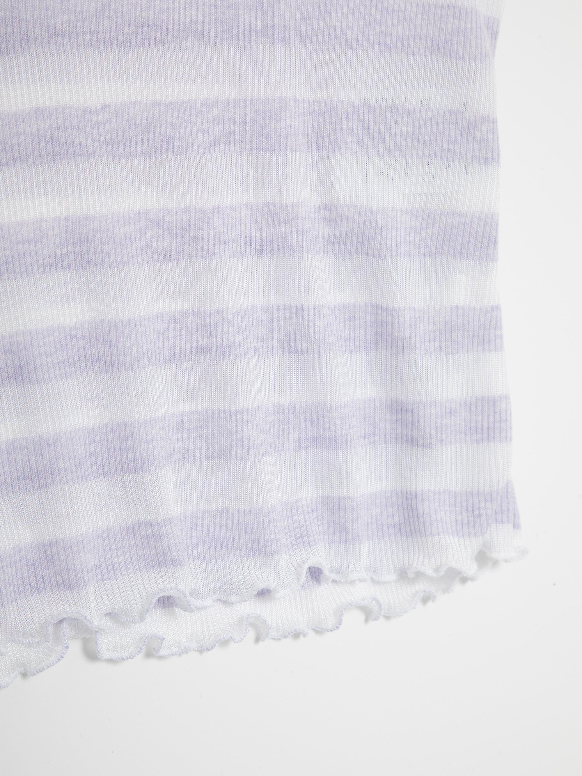 Lilac & White Striped Easy Top