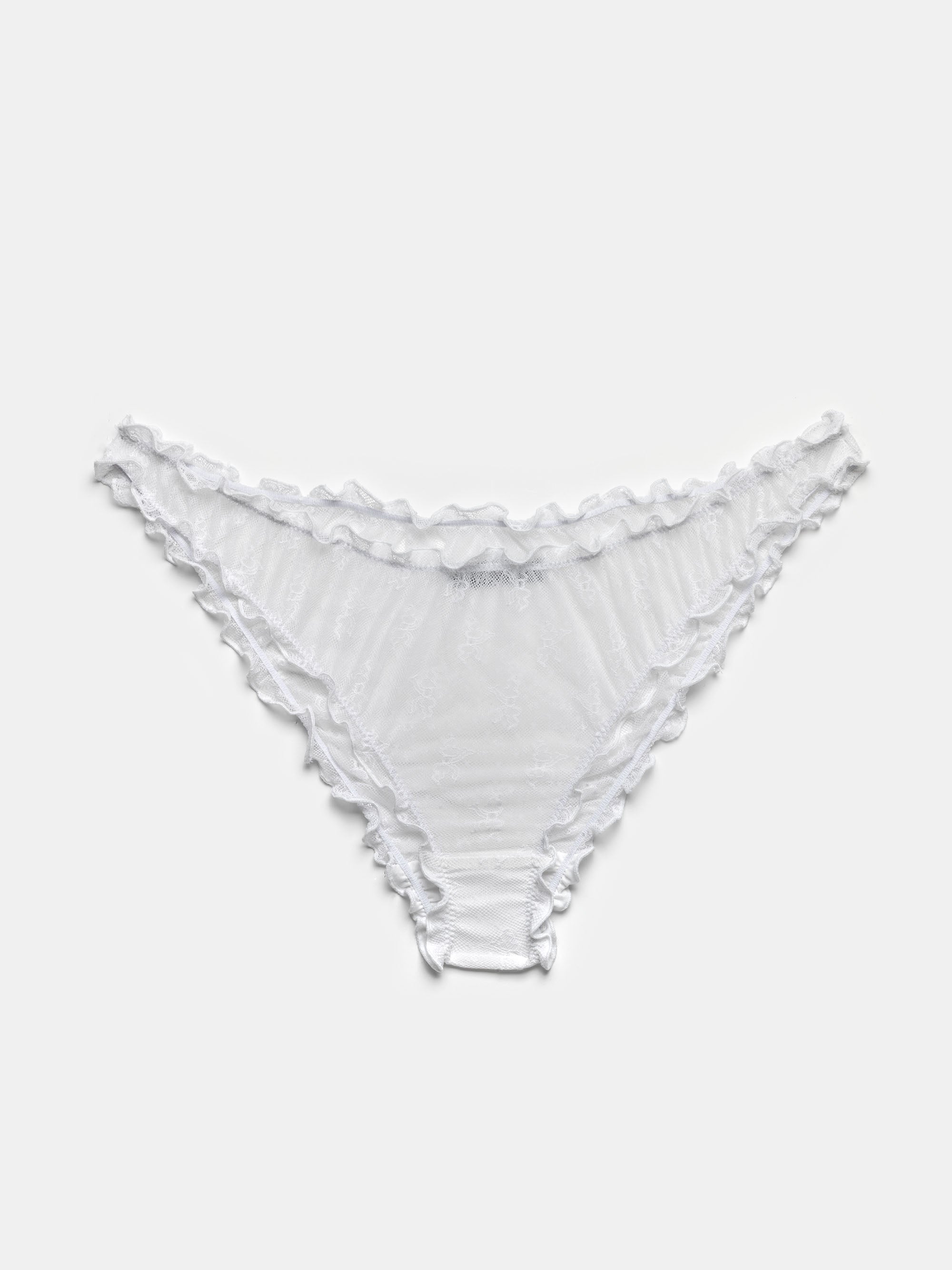 Mini Bow Lace Ruffled Panties