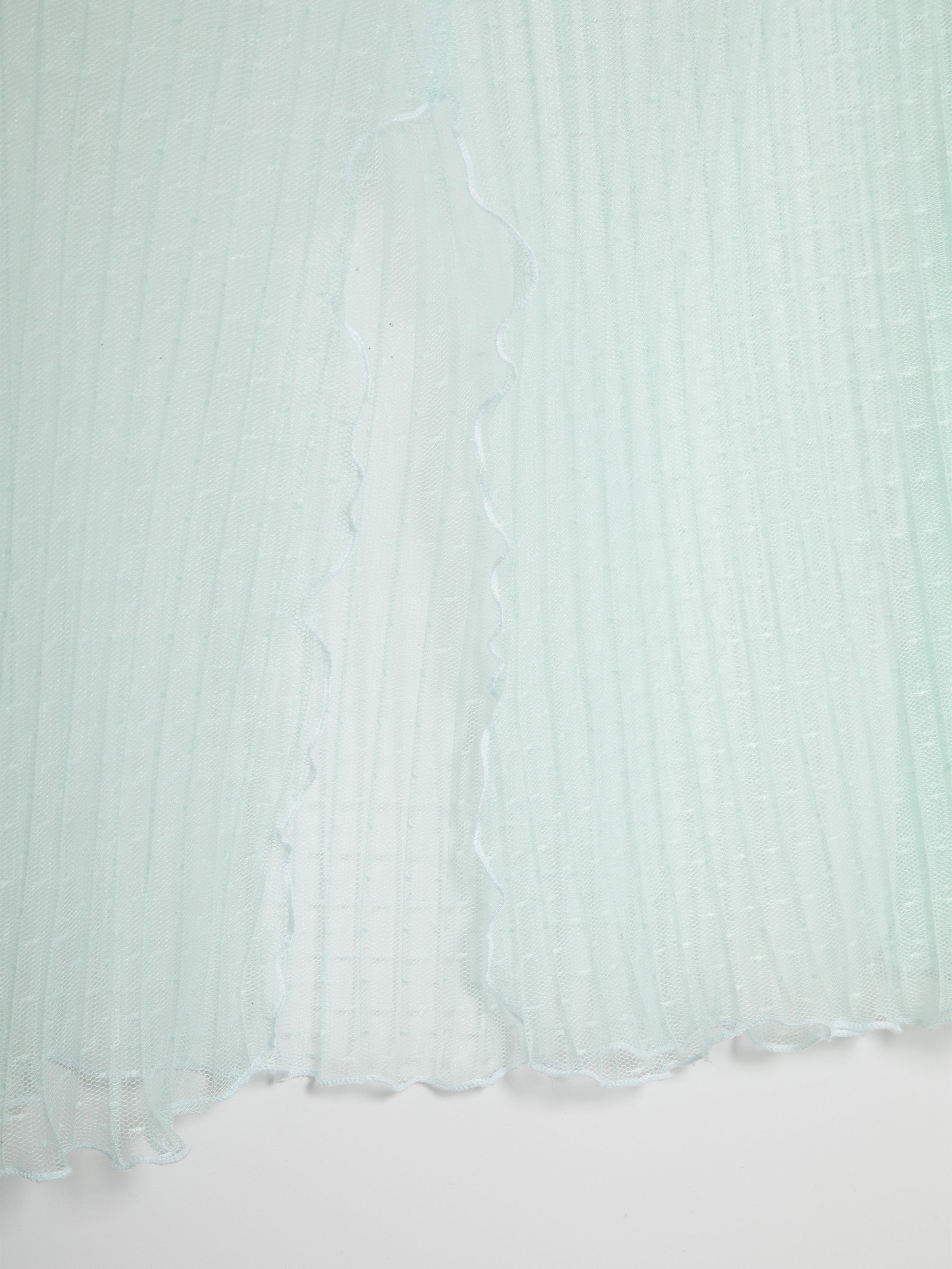Mint Pleated Easy Skirt