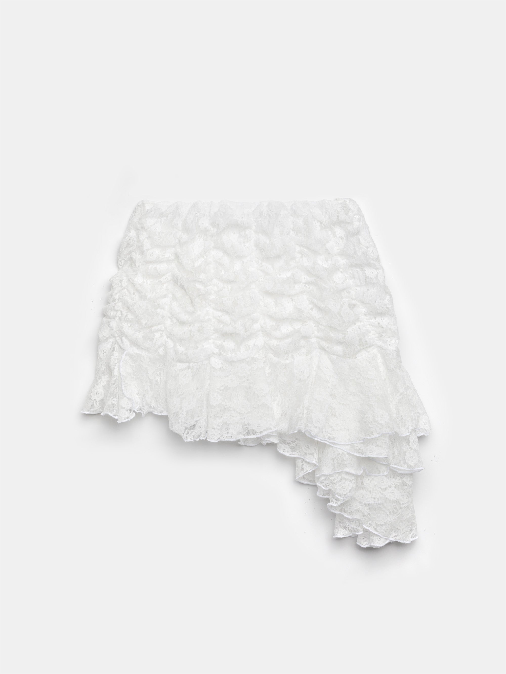 White Lace Signature Mini Skirt