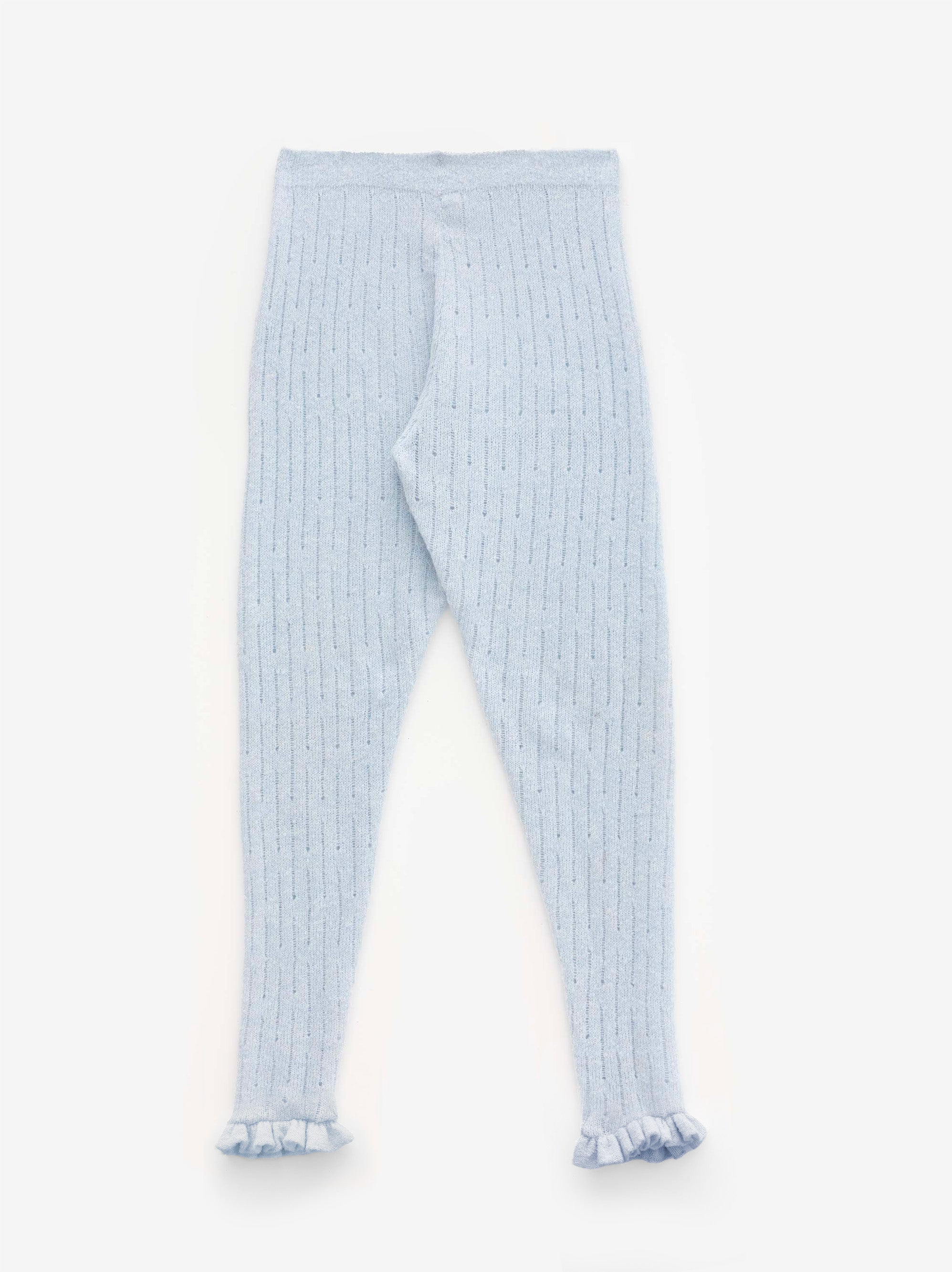 Open-Knit Wool Leggings