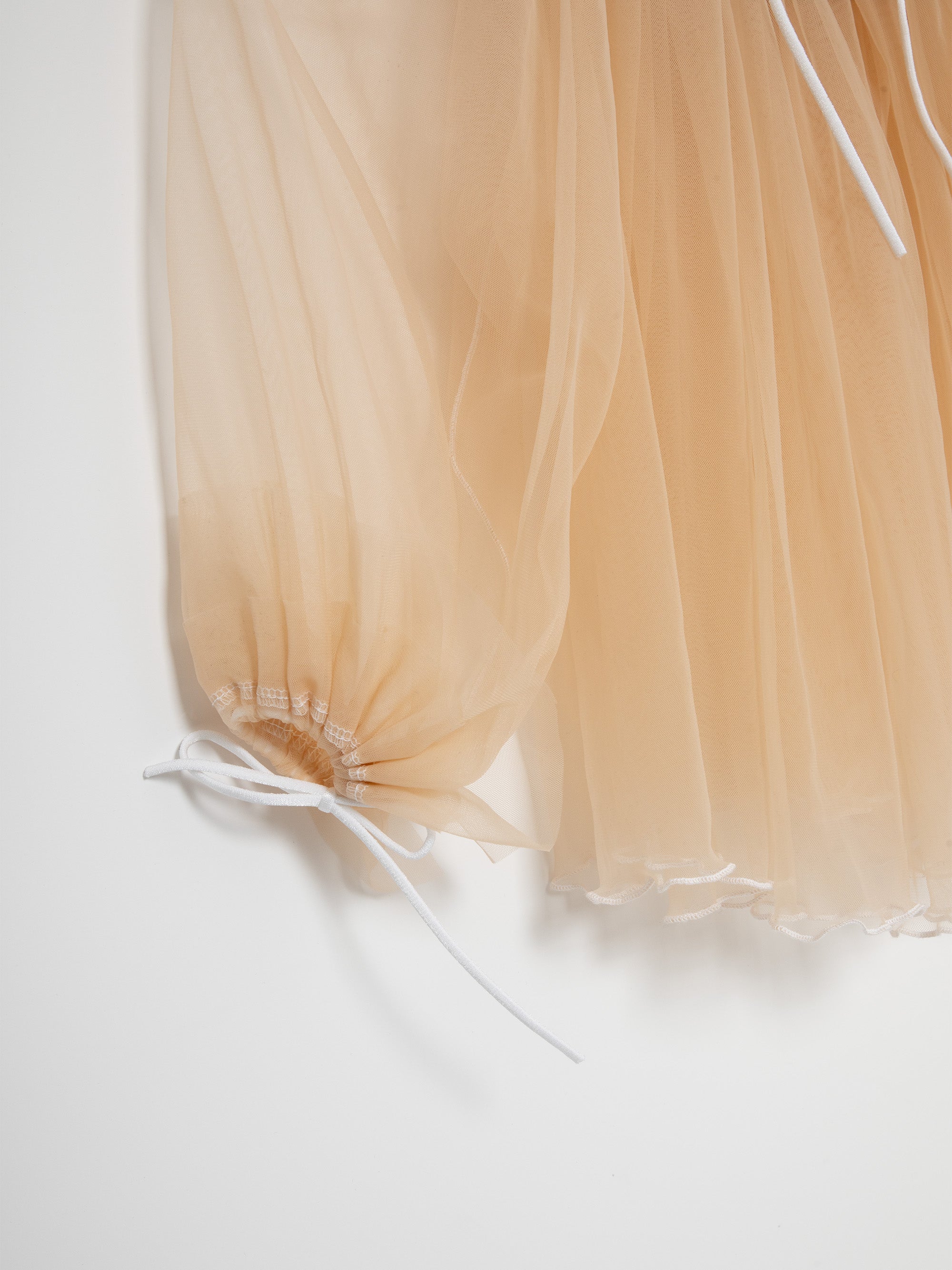 Mini Manas - Peach Maxi Gathered Blouse