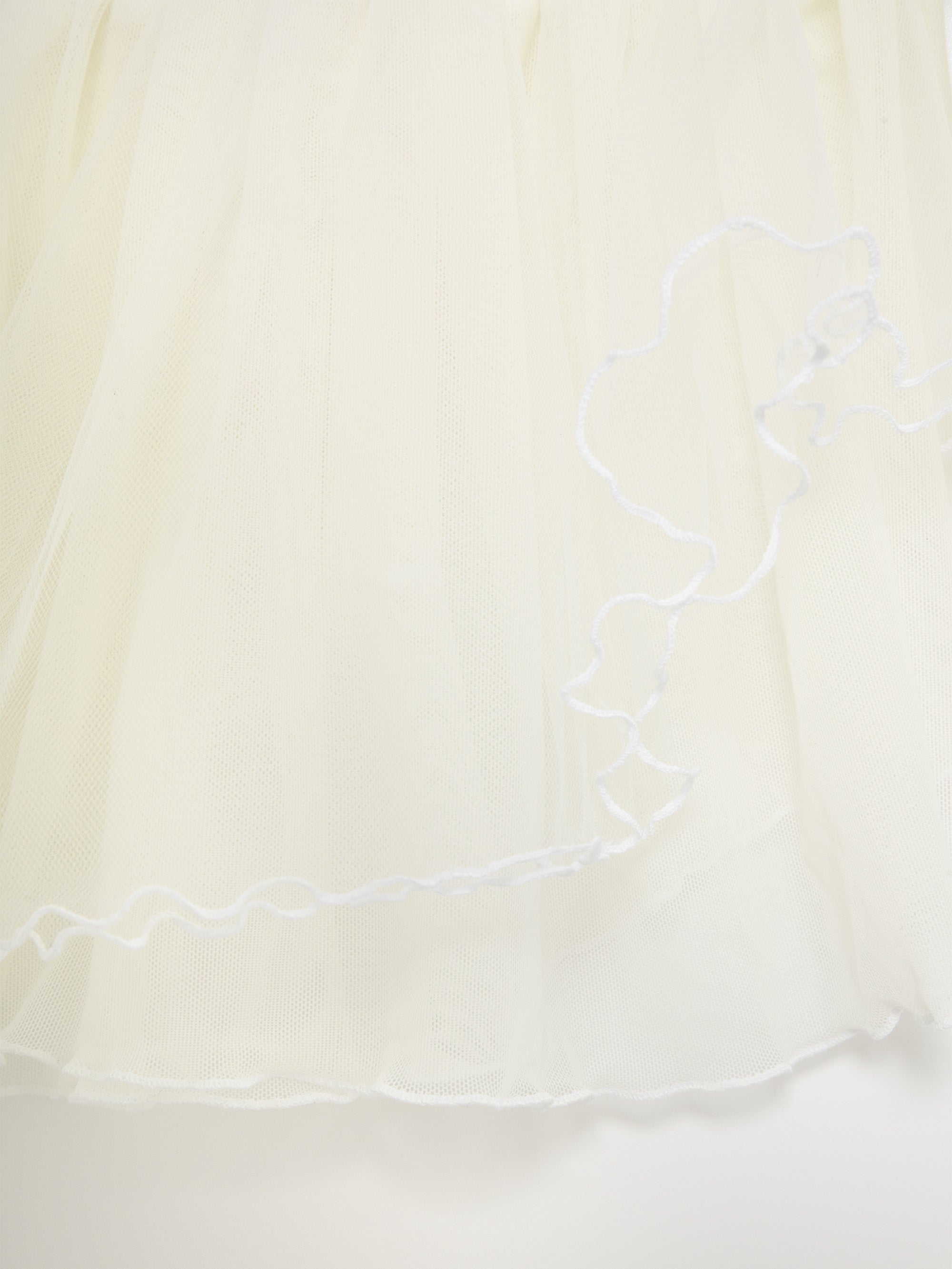 Mini Manas -  Off-White Midi Tutu Skirt