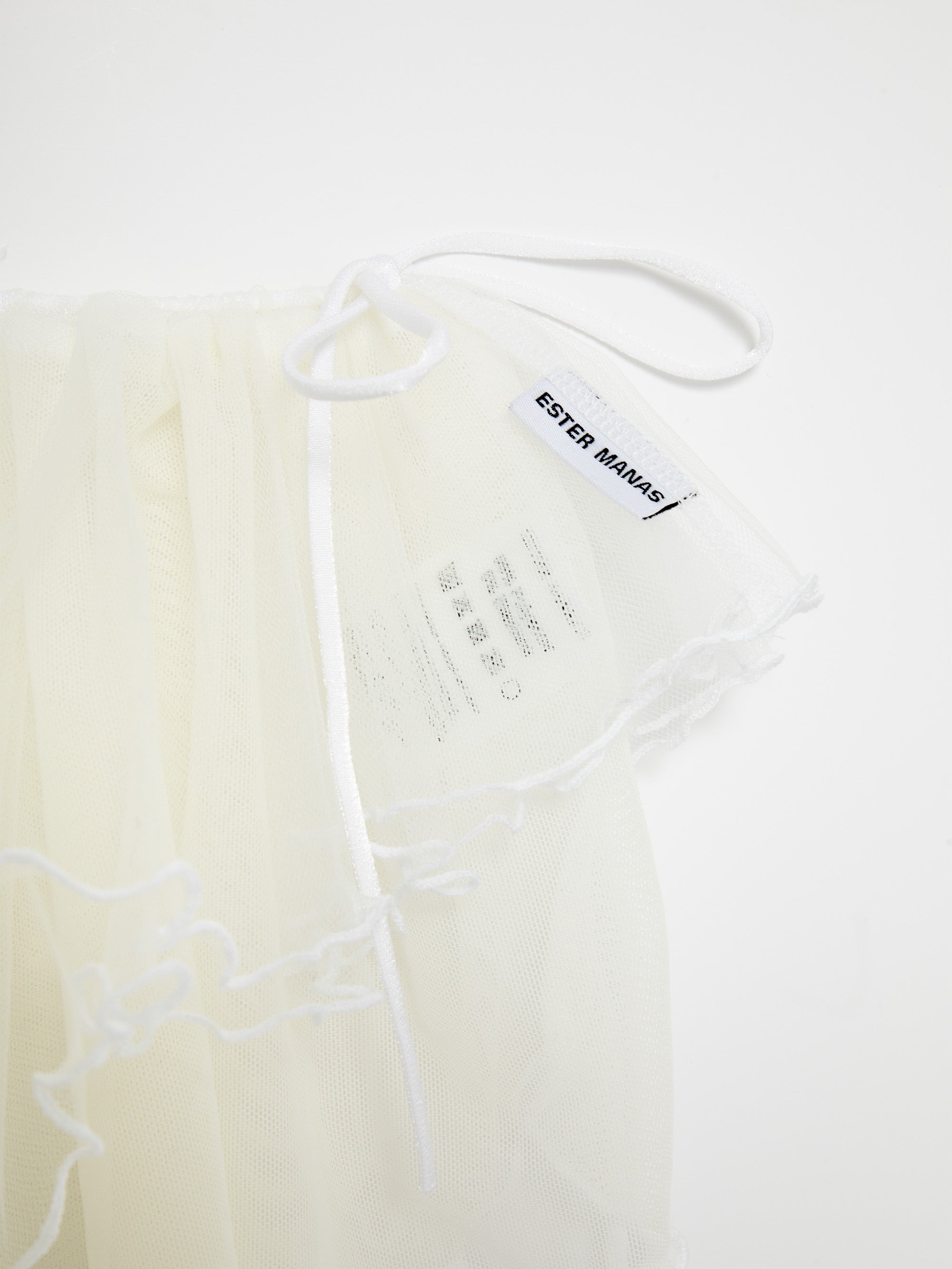Mini Manas -  Off-White Midi Tutu Skirt