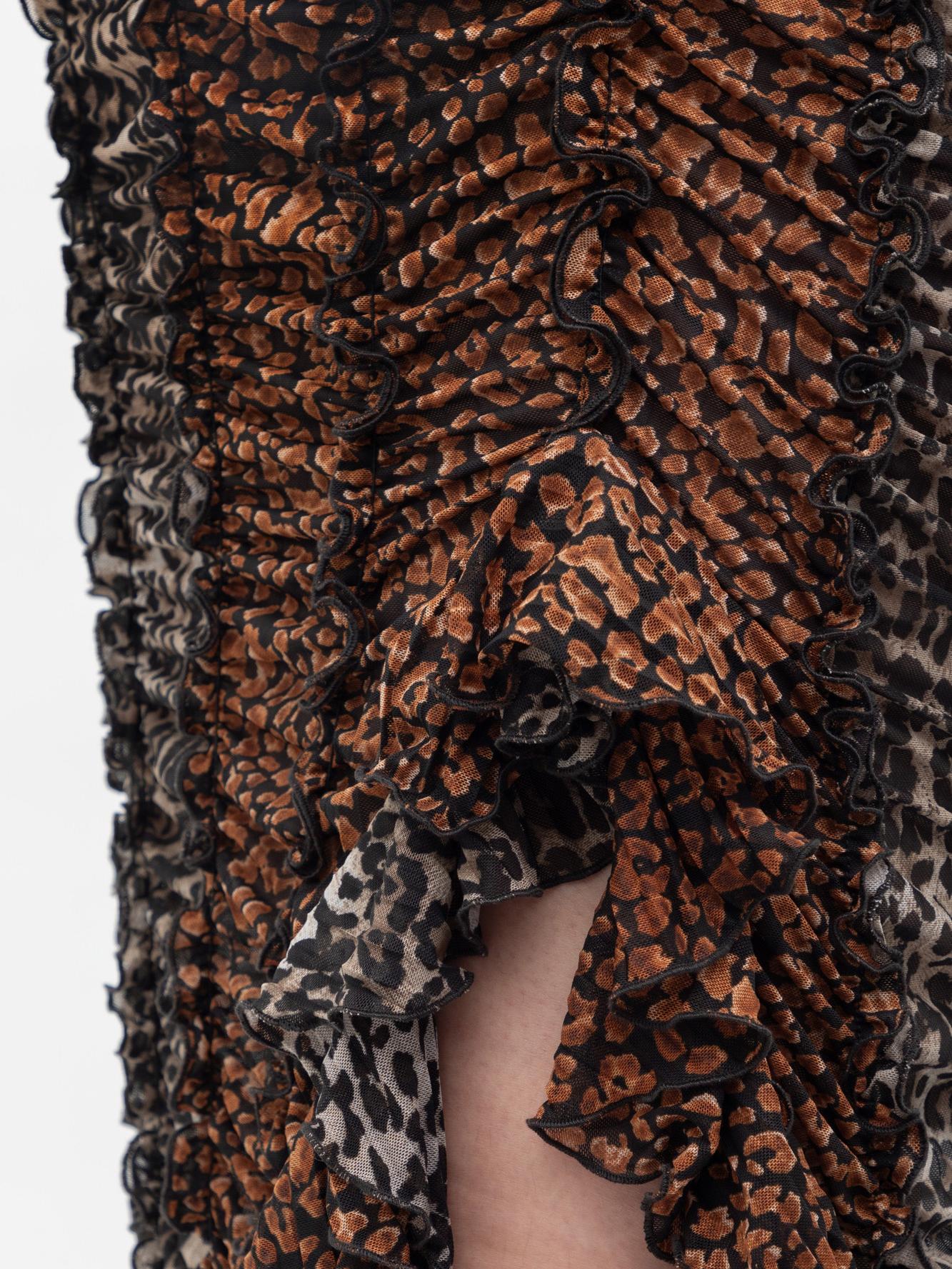 Feline Ruched Skirt