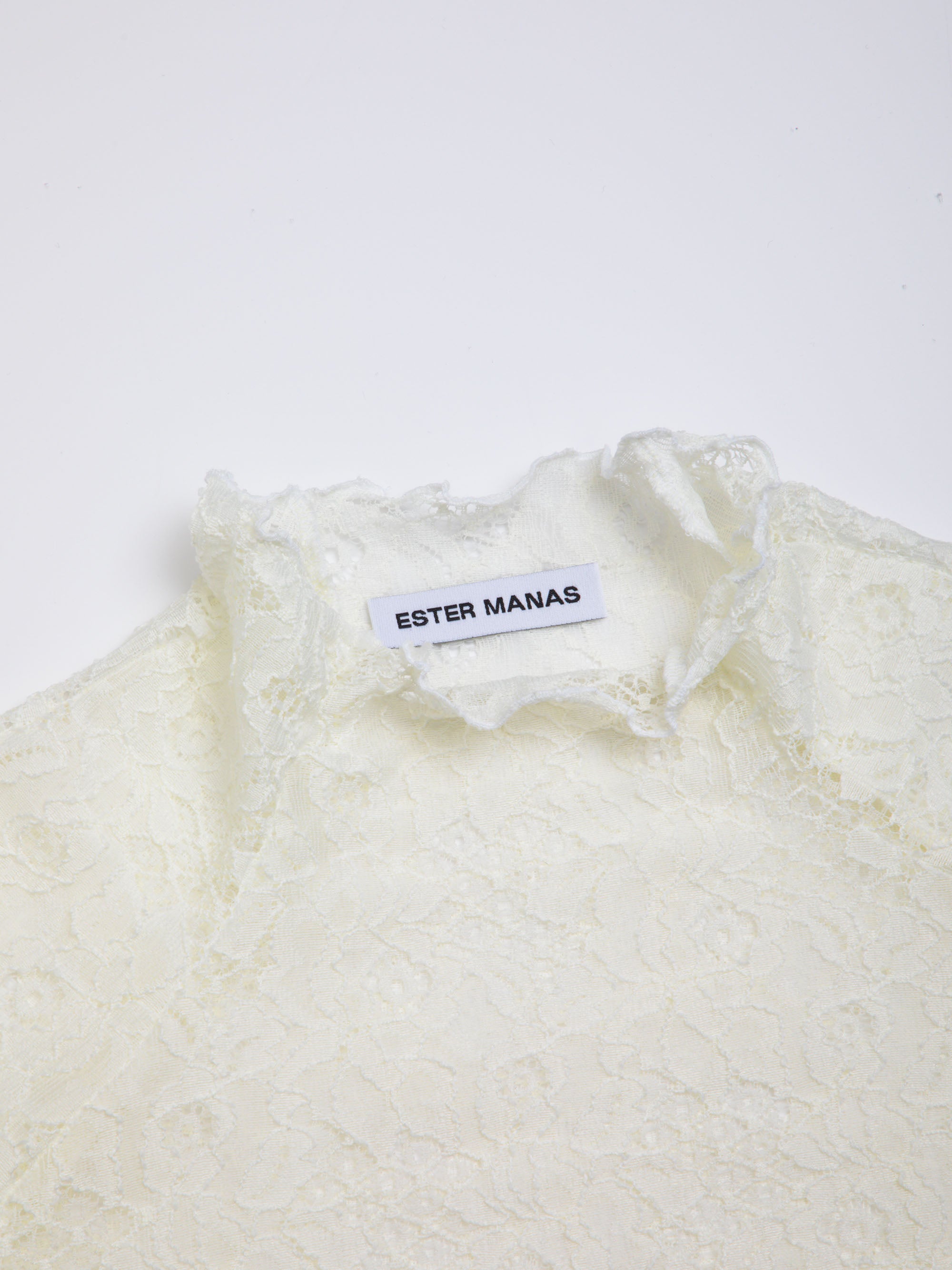 Cream Floral Lace Top