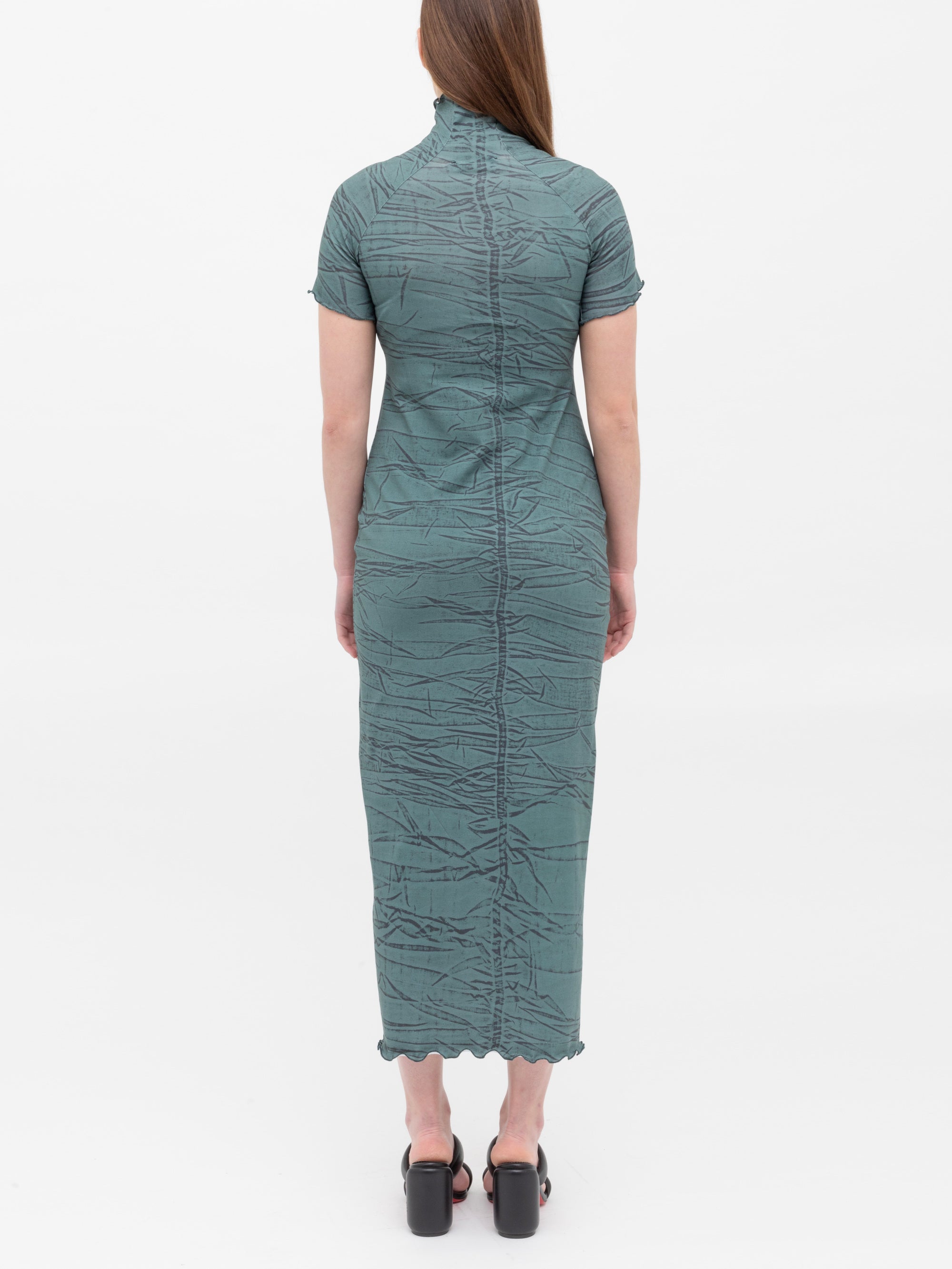 Cotton Jersey Print Long Dress
