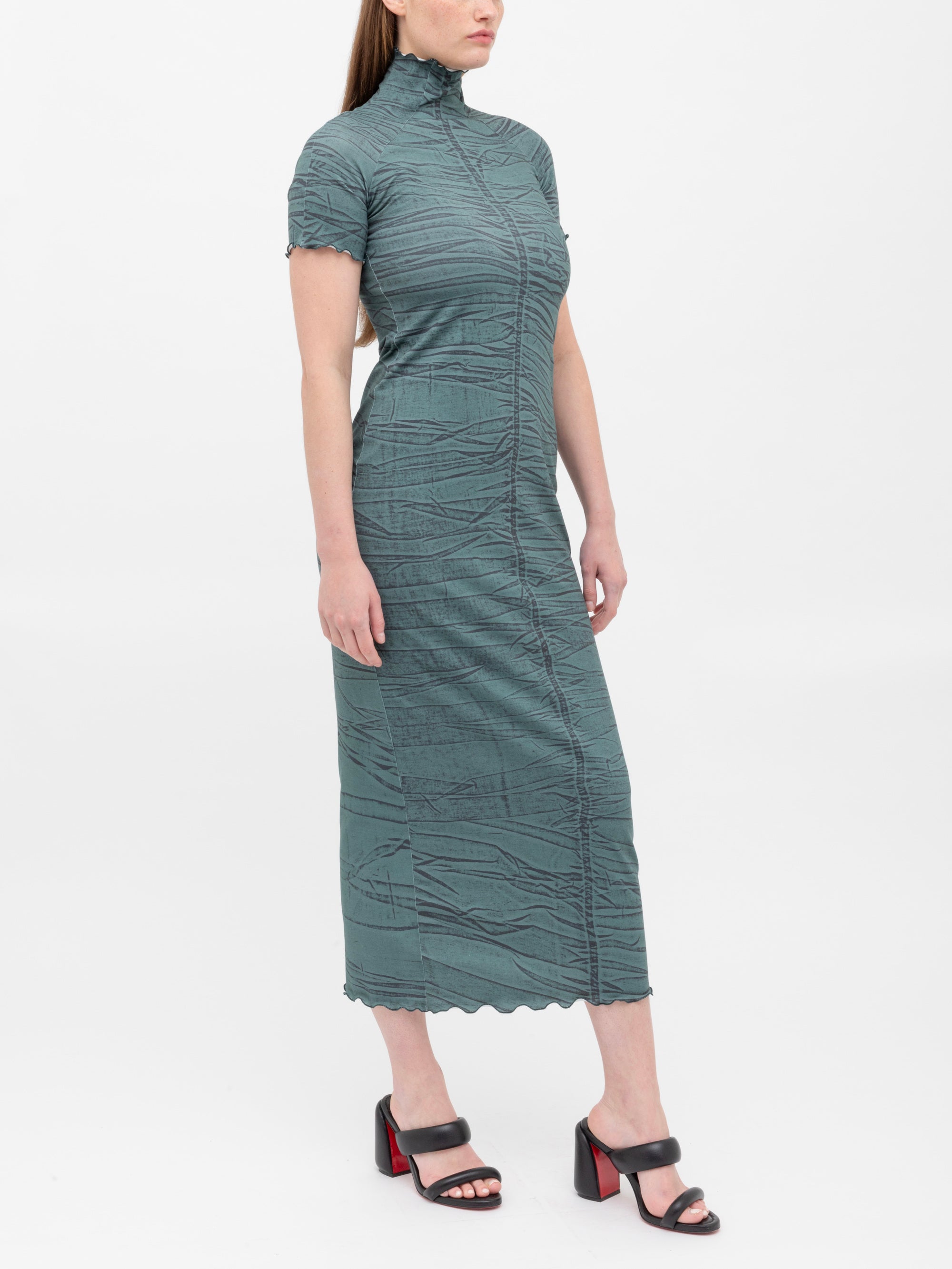 Cotton Jersey Print Long Dress