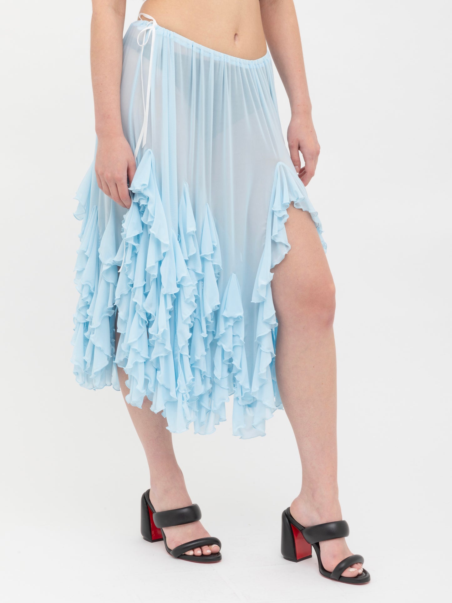 Waterfall Ruched Skirt