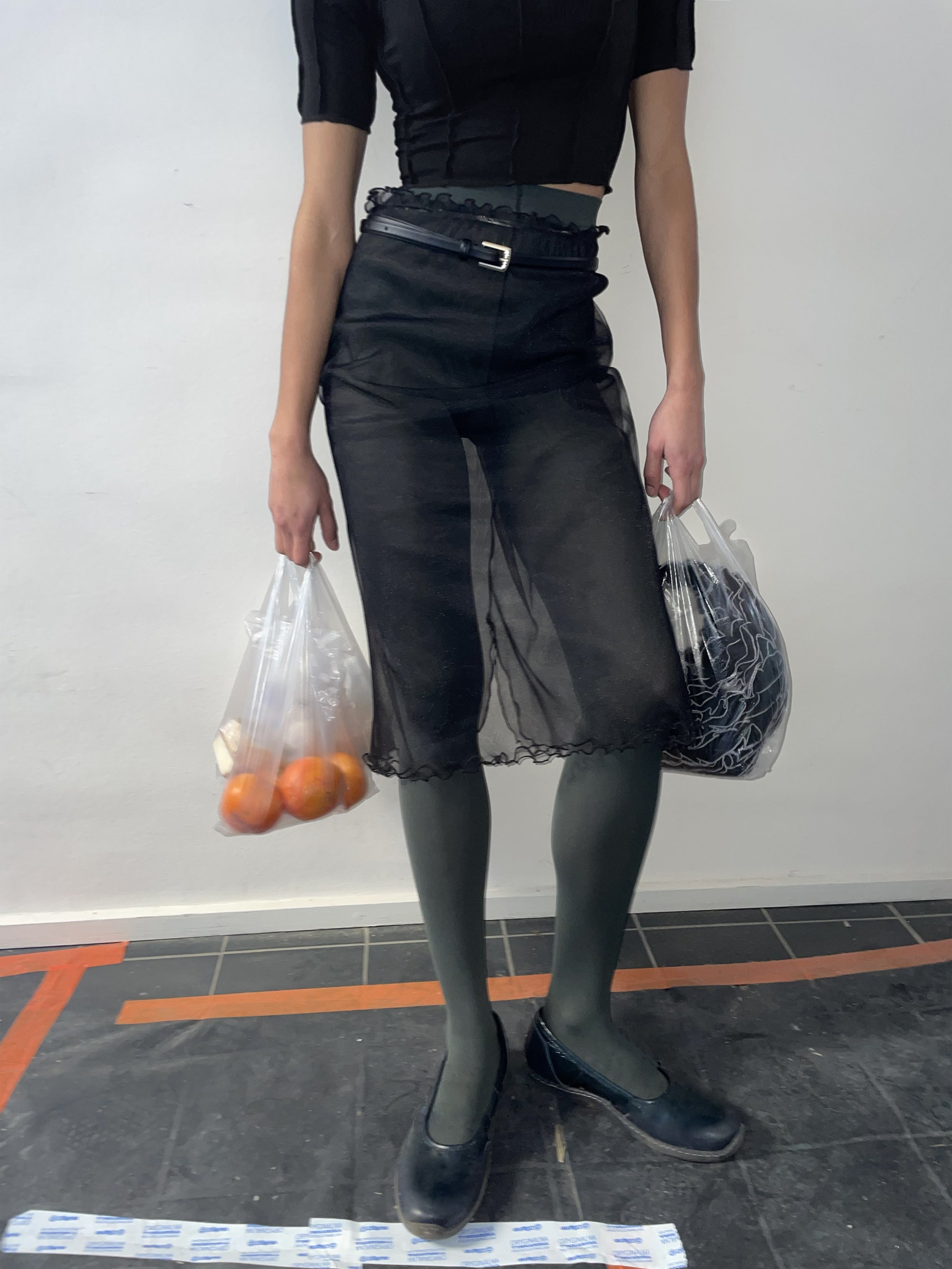 Black Easy Skirt