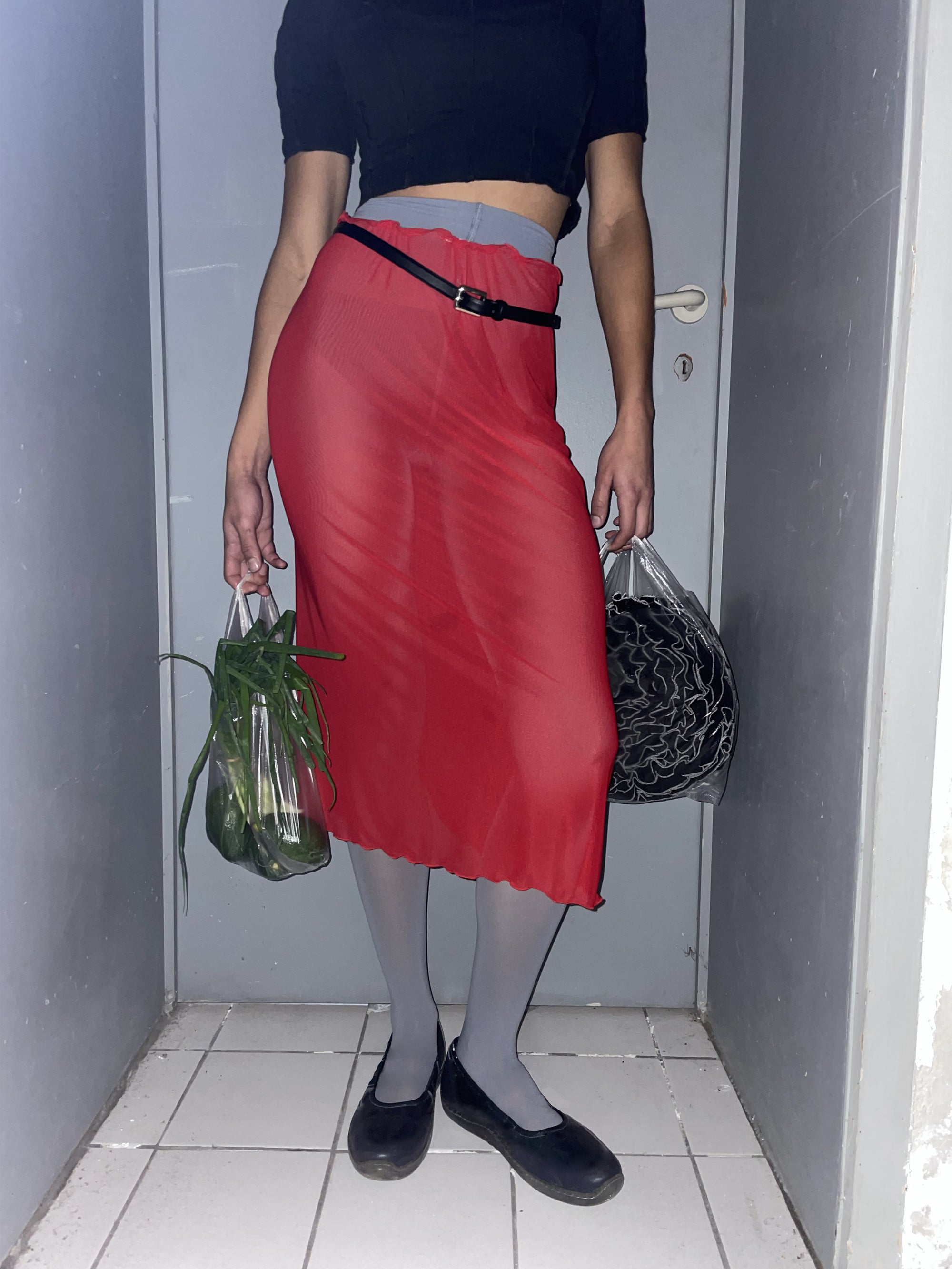 Red Easy Skirt