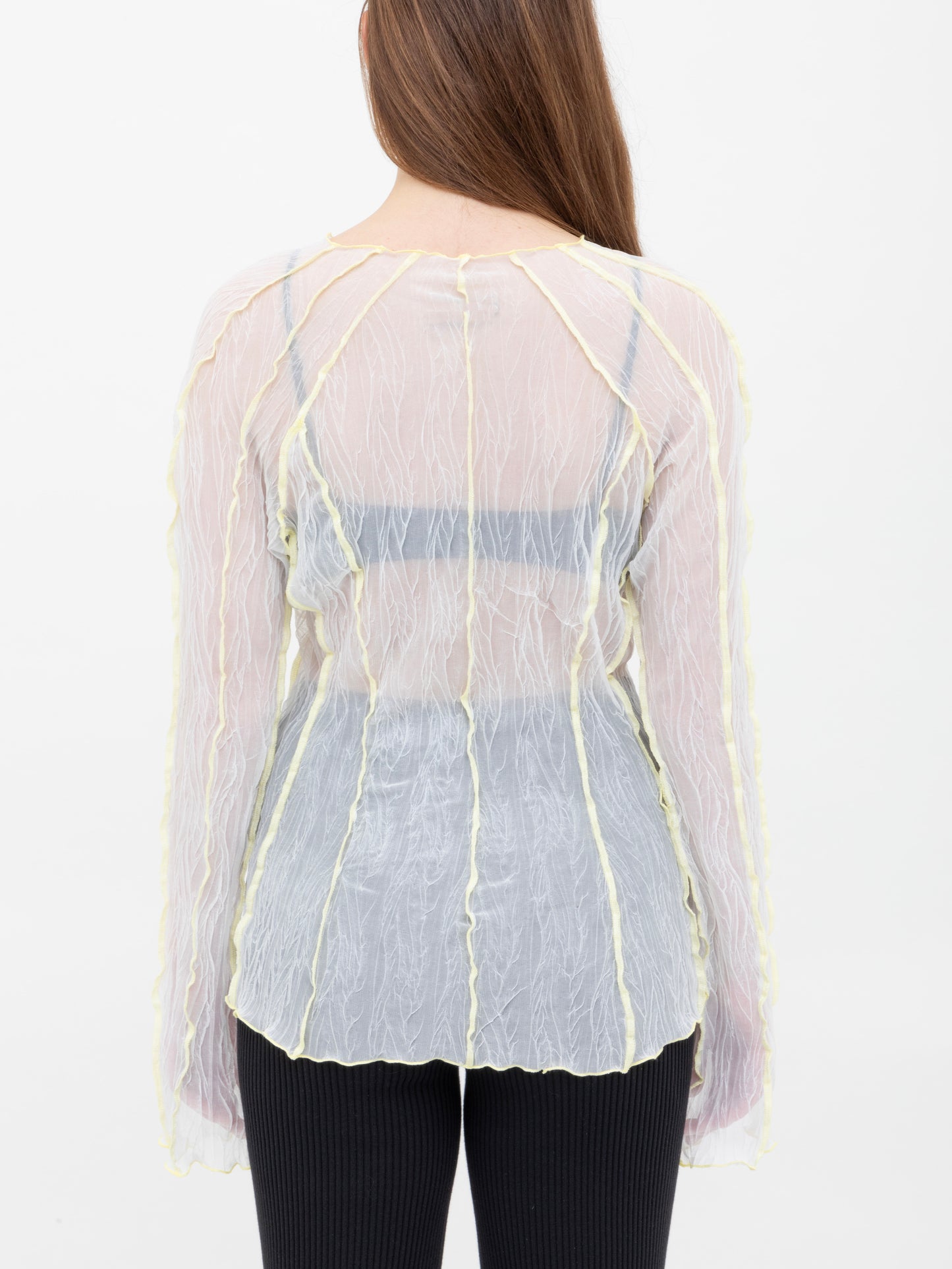 Crumpled Long Sleeve Top