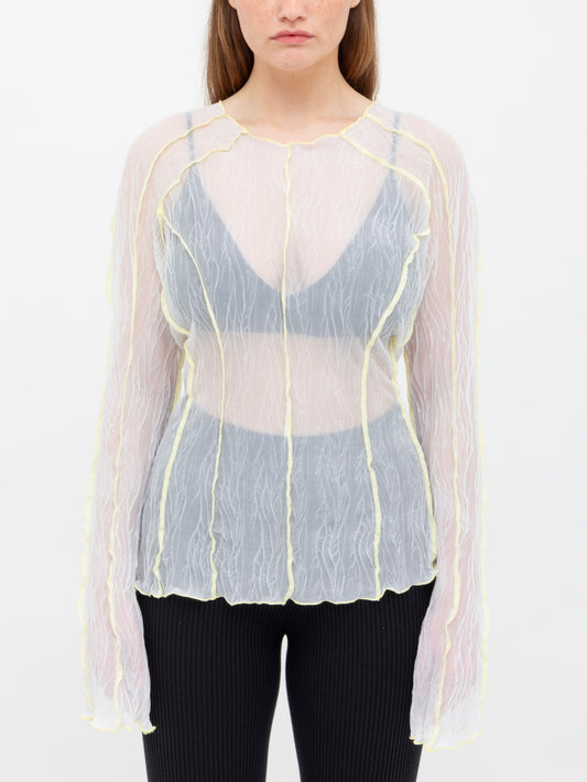 Crumpled Long Sleeve Top